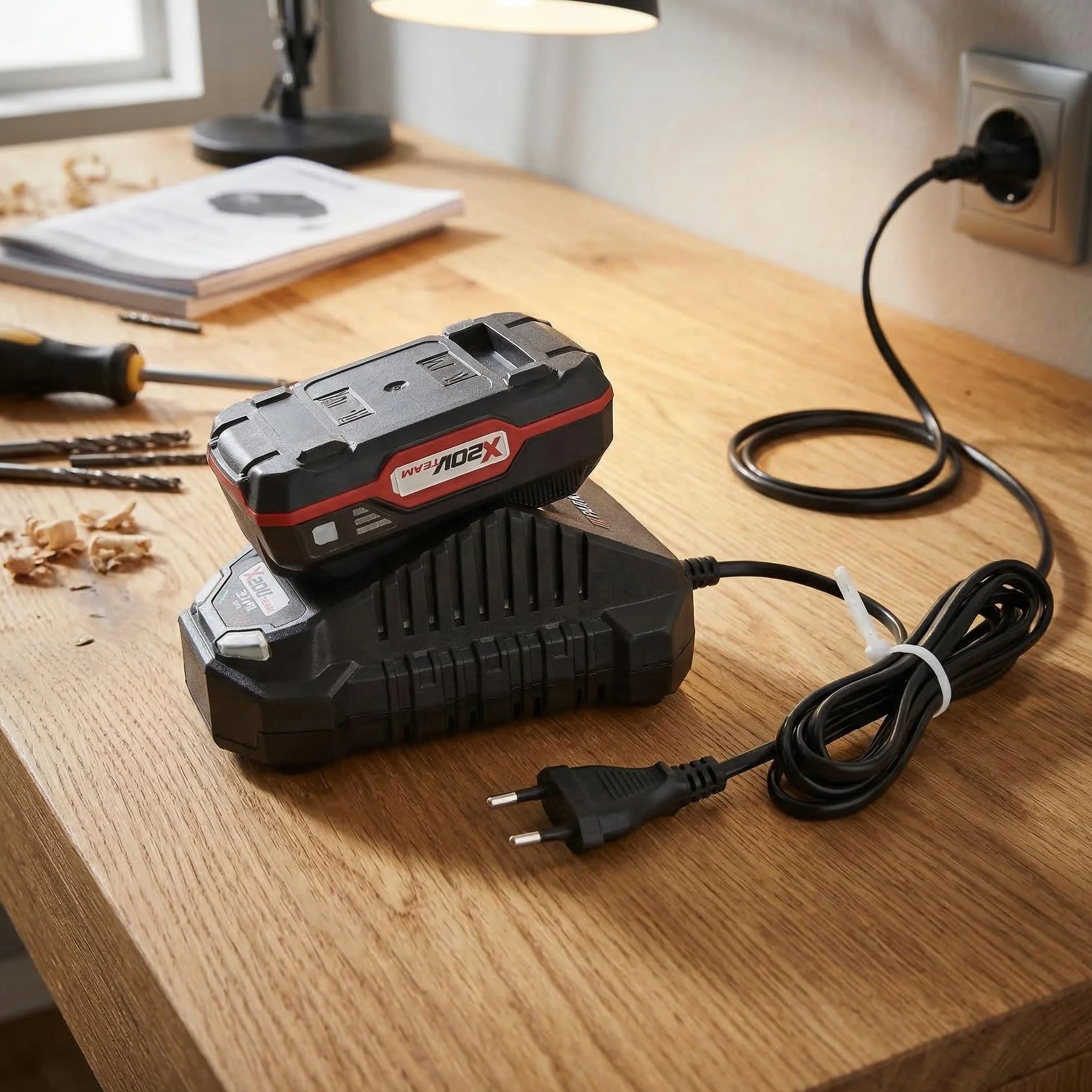 PARK SIDE Parkside PARKSIDE - Trapano avvitatore senza fili PABS 20-Li E6 con batteria e caricatore 20 V