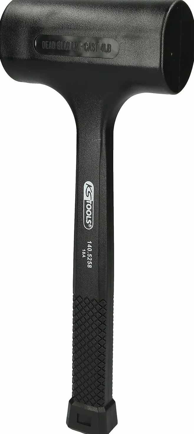 KS Tools 140.5258 Mazzuola in Gomma, Antirimbalzo, in Solido Poliuretano-Fibra di Vetro, Peso 1.540 G