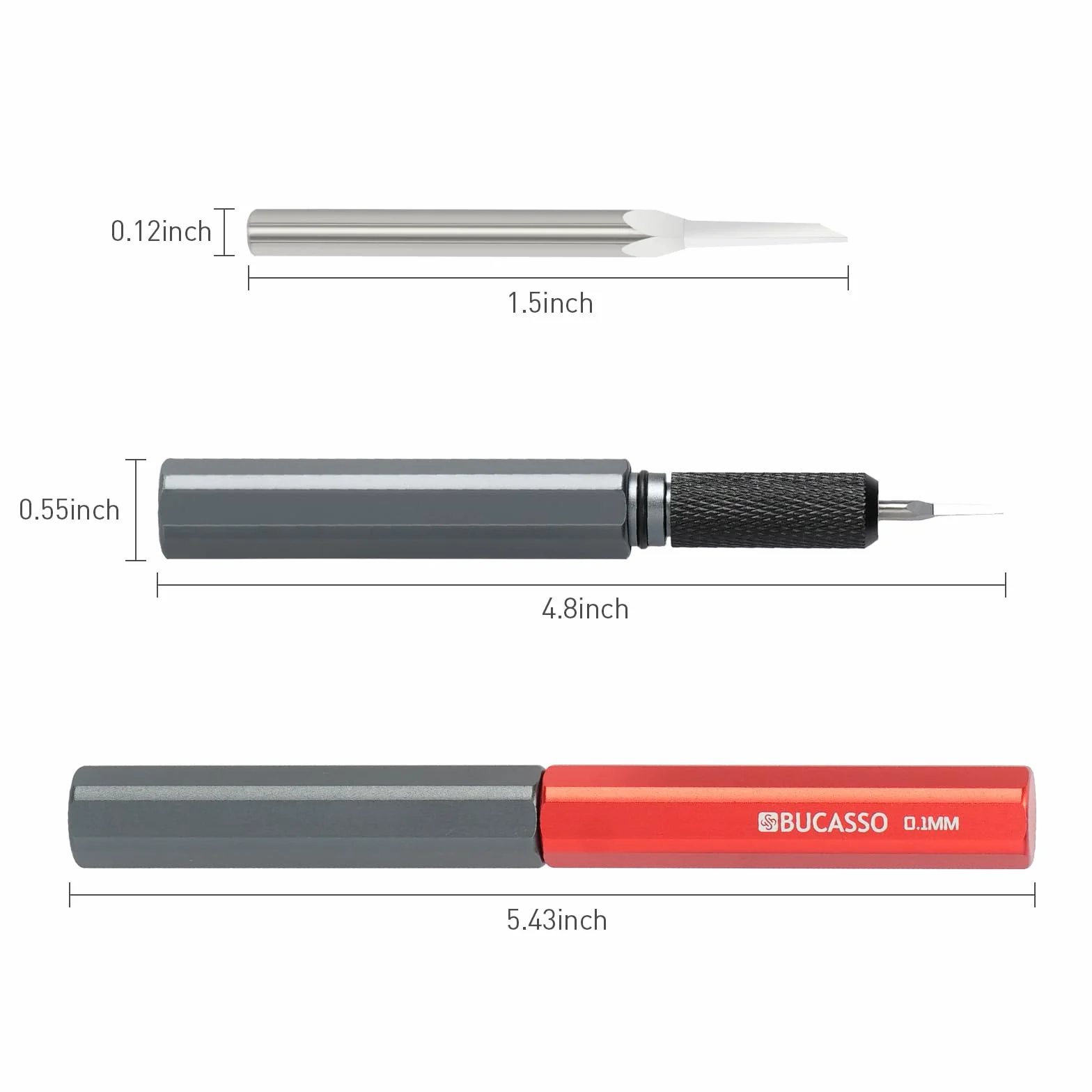Model Scriber, Line Scriber con lame in acciaio al tungsteno, strumento per tracciare modelli per hobby di modellismo, modelli in plastica, linee incise intagliate in resina GK (0,1 MM)