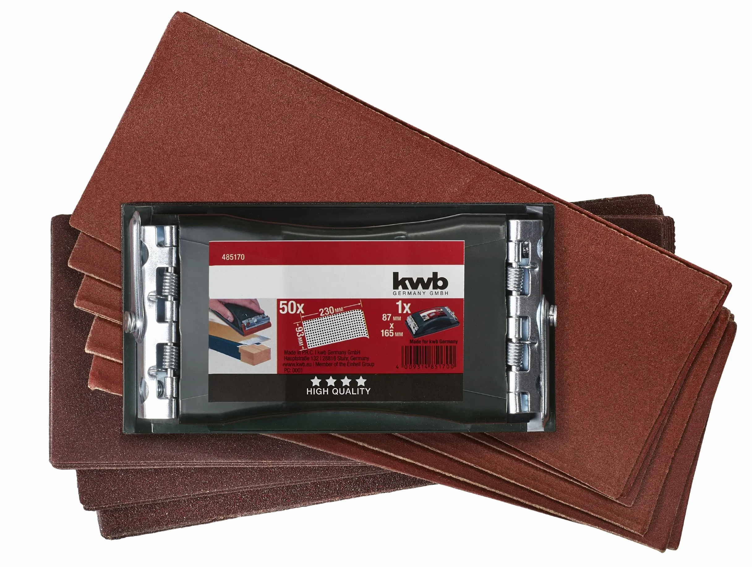 KWB Levigatore manuale 93 x 230 mm 50 nastri abrasivi