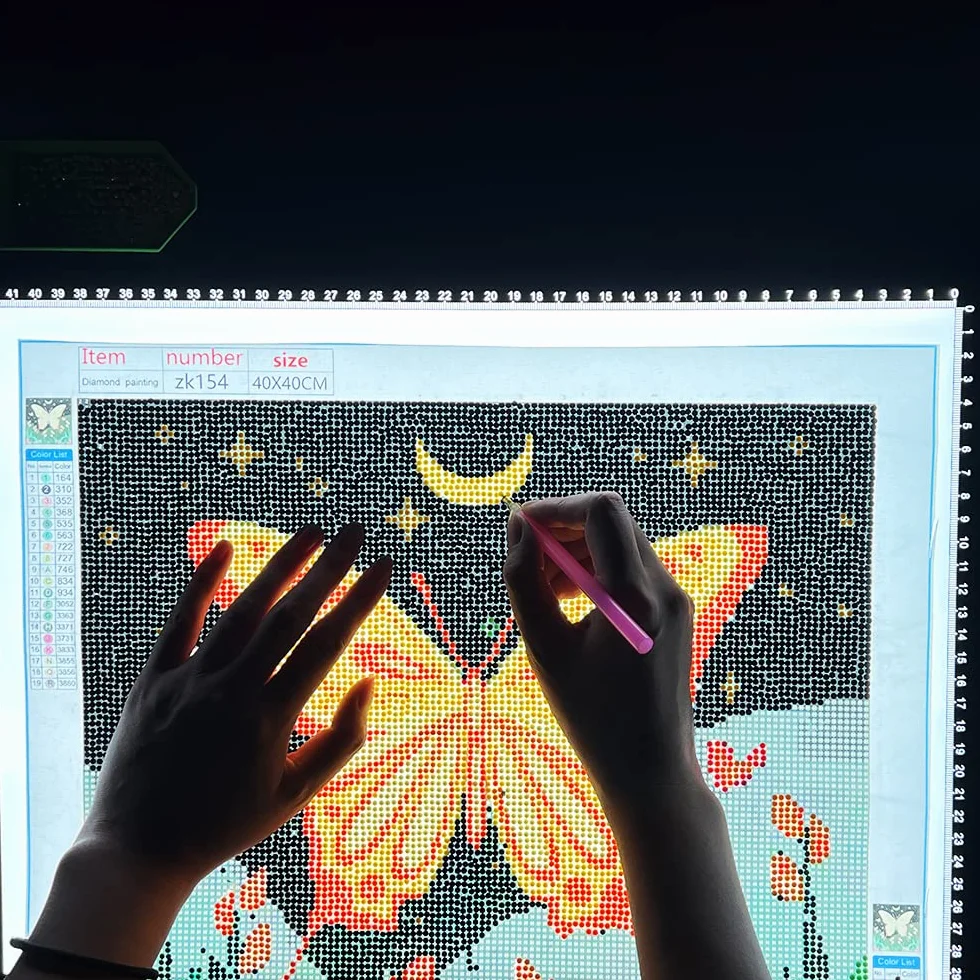 HSK A3 LED Artist tracing Light Box Copy Table, Adjustable High Brightness Light Pad for Tatto Drawing, Sketching, Animation,Diamond Painting Accessories