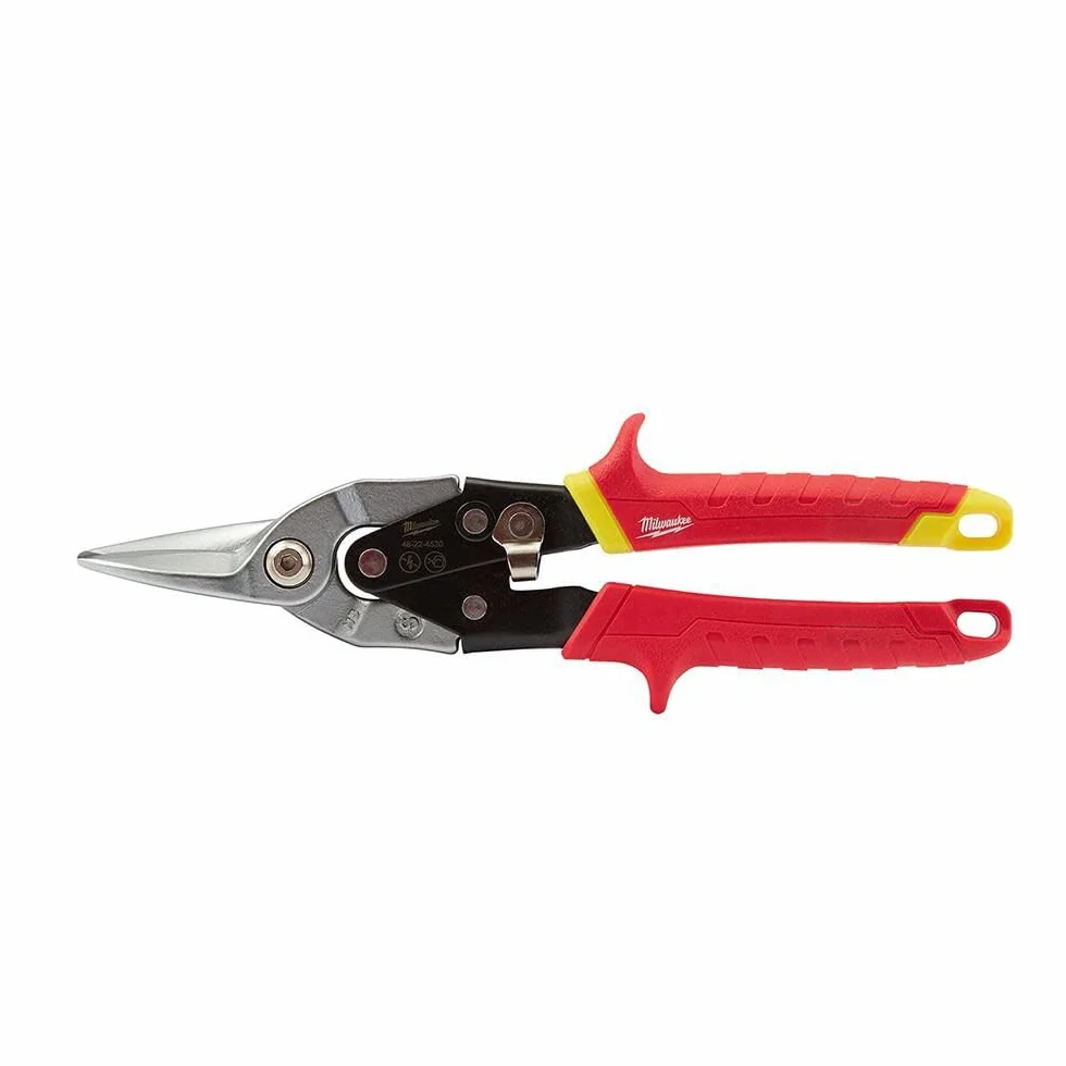Milwaukee 48-22-4530 48224530-Cesoie, Taglio Dritto, Colore: Rosso, Red, metallo