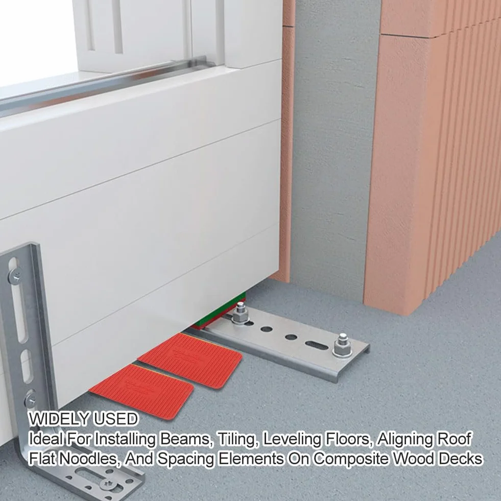 40 Pezzi Spessori In Plastica, Distanziatori In Plastica Da 40x60 mm, Set Di Distanziatori Per Imballaggio Per La Posa Di Piastrelle, Livellamento Di Pavimenti Installazione Di Finestre