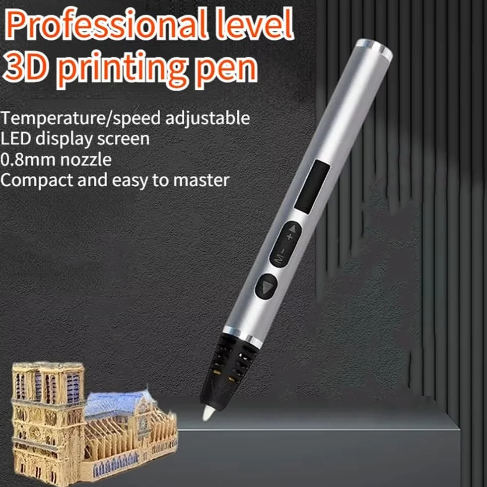 Penna per Stampa 3D, Giocattolo DIY 3D, Graffiti, Penna per Disegno 3D, Penna per Pittura, Penne 3D, Regalo, Giocattolo Scientifico Ed Educativo con PLA