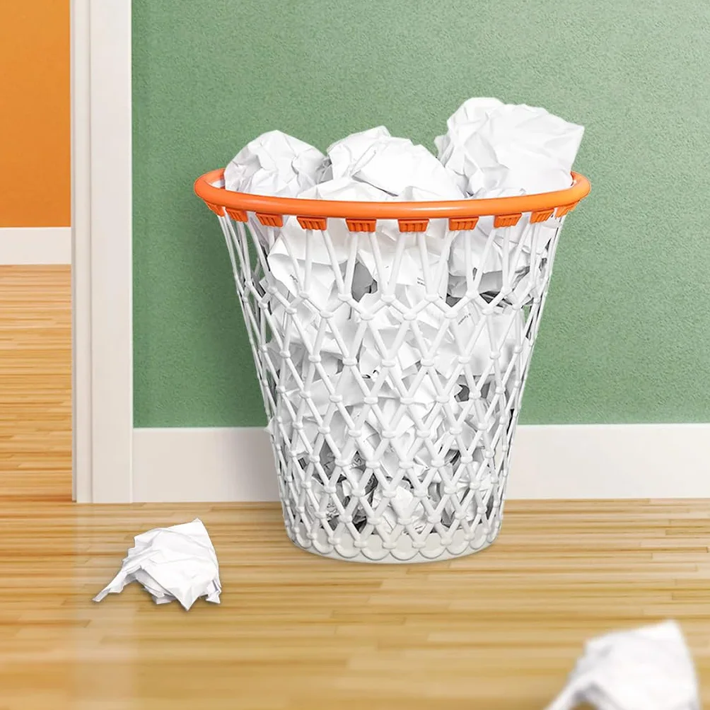 Balvi - Basket Cestino. con Disegno Divertente di Un canestro di Pallacanestro. Colore Bianco. Fabbri