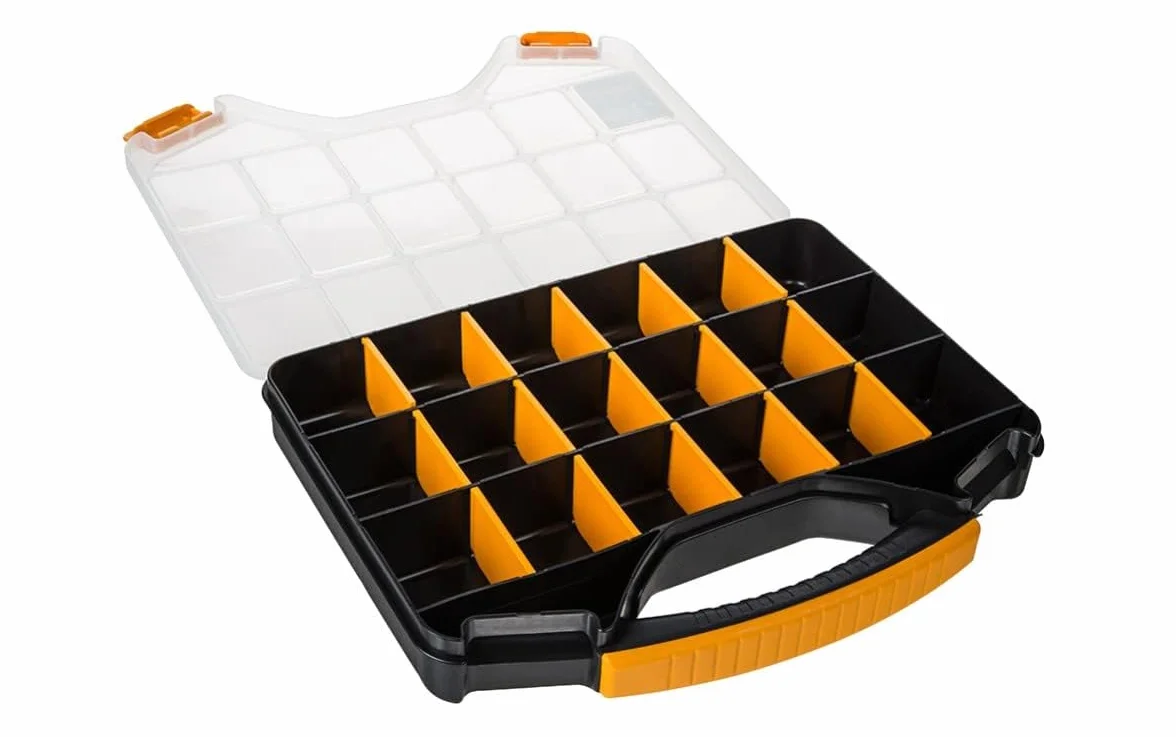 Portaminuterie organizer con coperchio trasparente Mano ORG-13