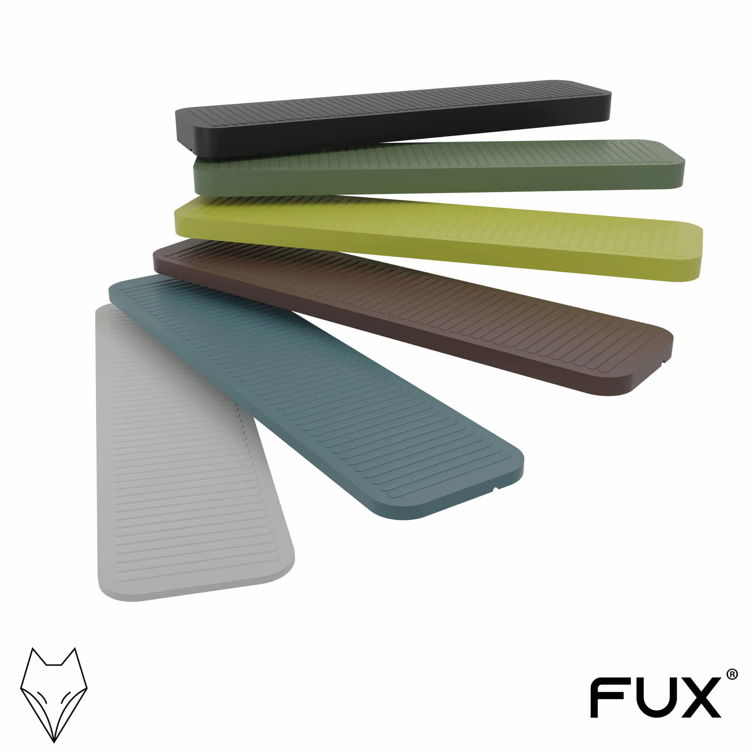 FUX 600 Spessori in Plastica per Mobili - Distanziatori 100x24x1-6mm per Vetri e Piastrelle, Cunei per Parquet - Polipropilene (PP) Resistente - Made in Germany