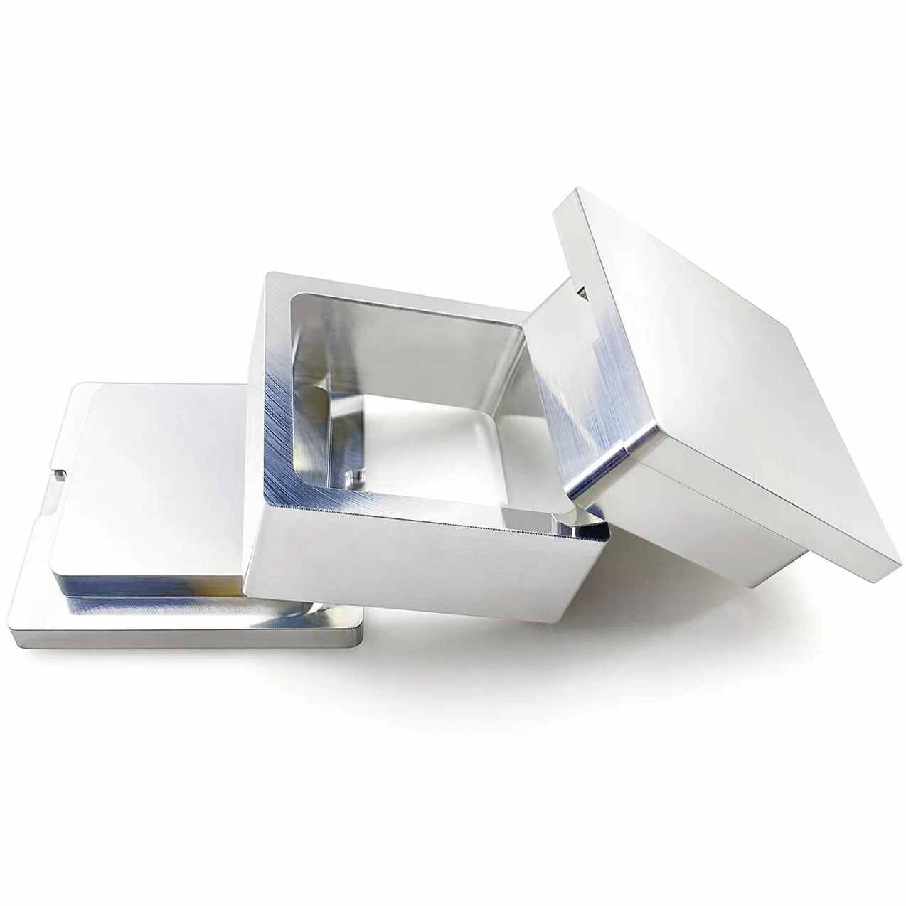 6,3x6,3 cm quadrato colofonia pre-stampo, stampo in metallo pre-pressa per l'estrazione senza solventi fai da te