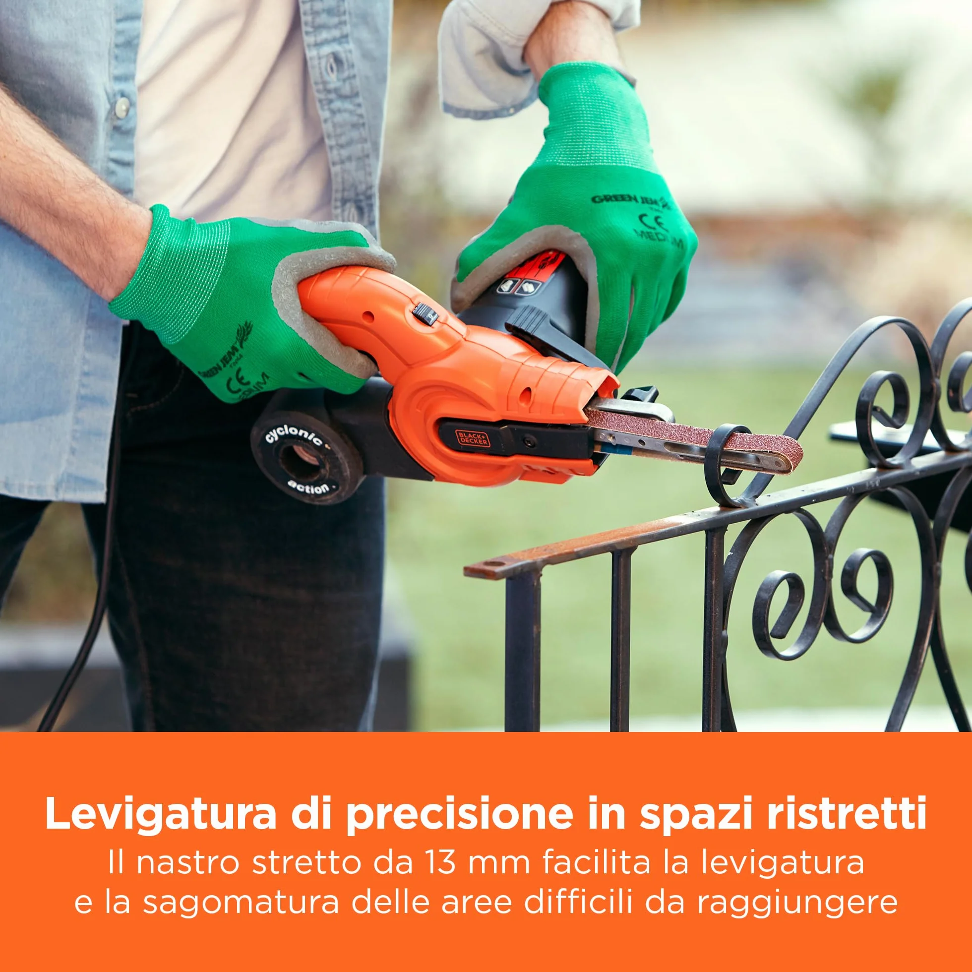 BLACK+DECKER KA900E-QS Lima a Nastro 350W 13 mm