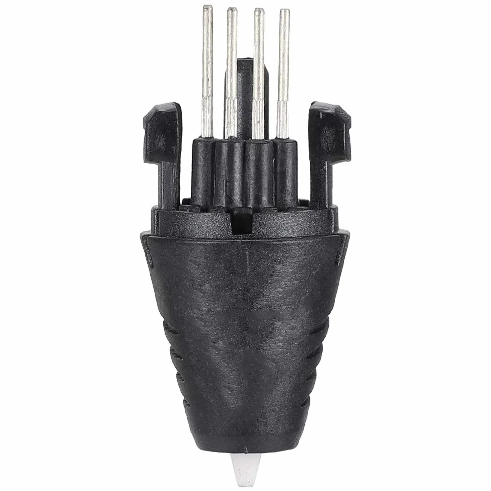Accessori per Ugelli per Penna di Stampa 3D Neri da 1,75 Mm con Barra di Metallo, Fibbia di Inserimento e Punta della Penna Resistente al Calore per Parti della Stampante