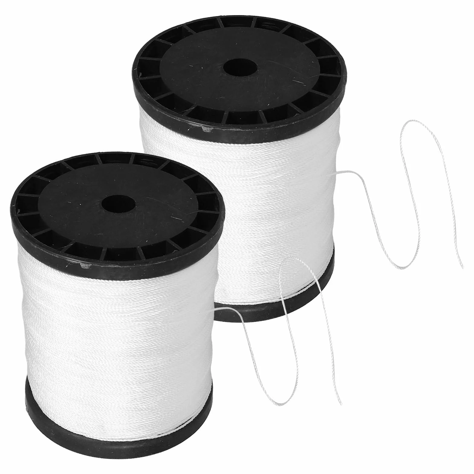 Zerodeko Spago di Nylon Ritorto per Muratura Bianco Leggero, 2 Pezzi, Tagliabile a Misura, per Giardinaggio e Attività All'aperto