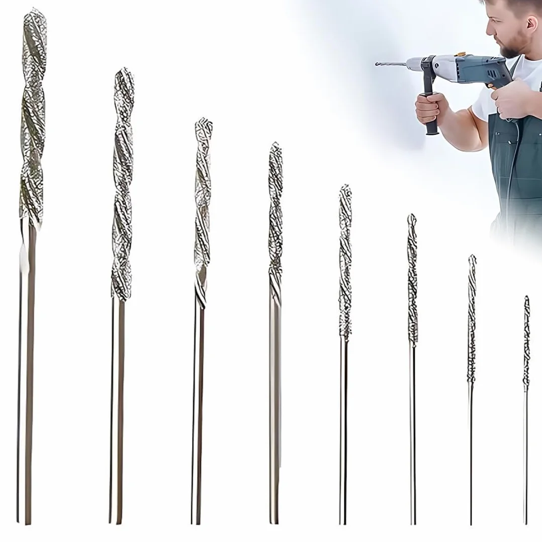 8 Pezzi Punte Diamantate Per Trapano Diamantato, 0,8 Mm Fino A 3,0 Mm, Punte Trapano Per Vetro, Metallo, Conchiglie, Giada, Perle