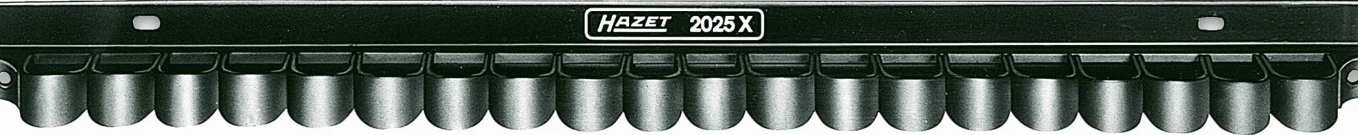 HAZET Werkzeug-Halter 2025X | flexible und langlebige Klemmlaschen aus Öl- und kältebeständigem Kunststoff | Universal-Klemmleiste mit 20 Klemmlaschen zum variablen Anschrauben