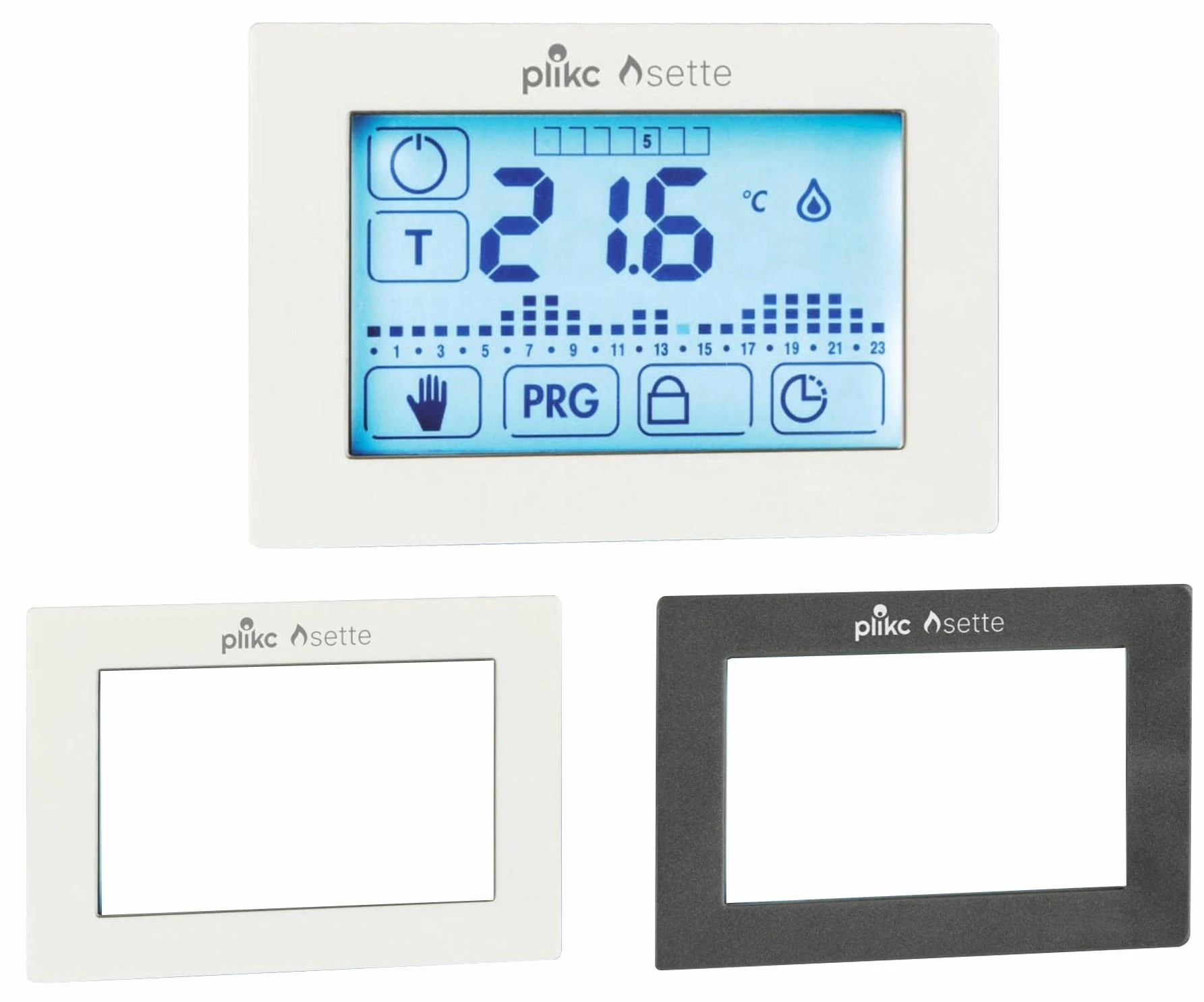 Cronotermostato Touch Screen Settimanale da Incasso a Batterie - Plikc Sette - PLK267608