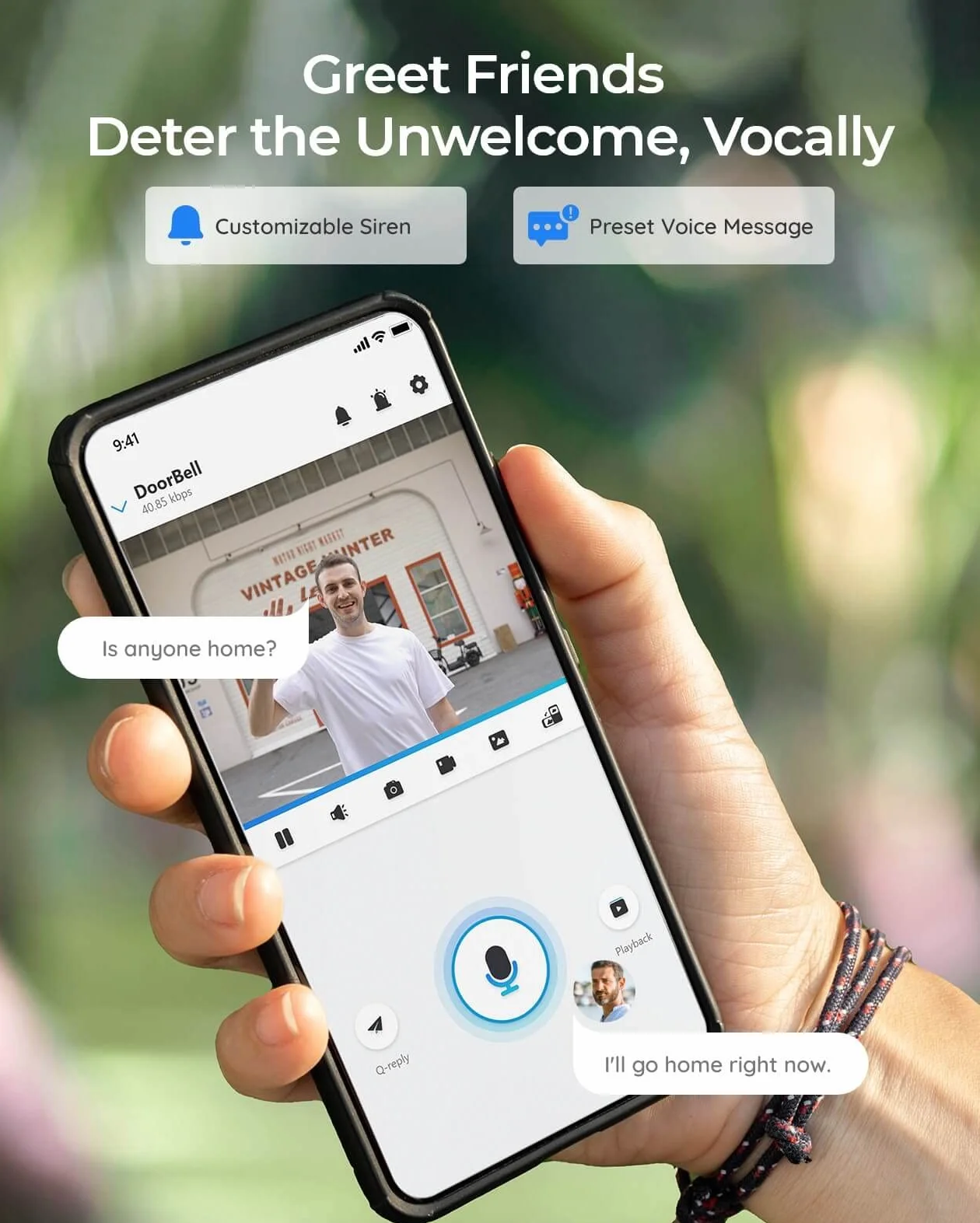 Reolink 5MP Videocitofono Wi-Fi 2,4/5 GHz con Chime, Rilevamento Uomo, Audio Bidirezionale, Visione Notturna Infrarossi, Doorbell WiFi Nero Ricondizionato