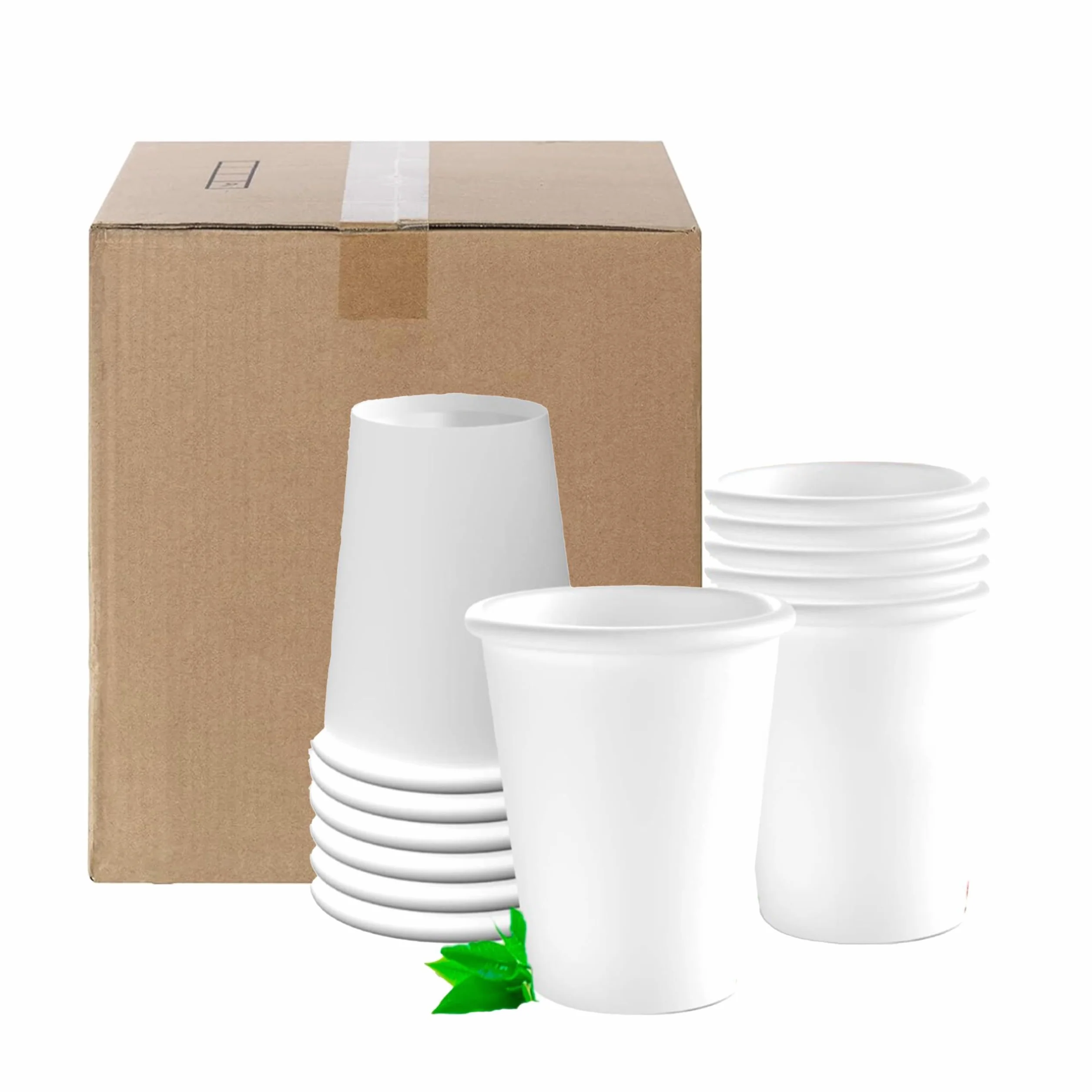 DETERMONDO Bicchieri in Carta 180 ml 500 Pezzi Compostabili Biodegradabili per Bevande Fredde e Calde