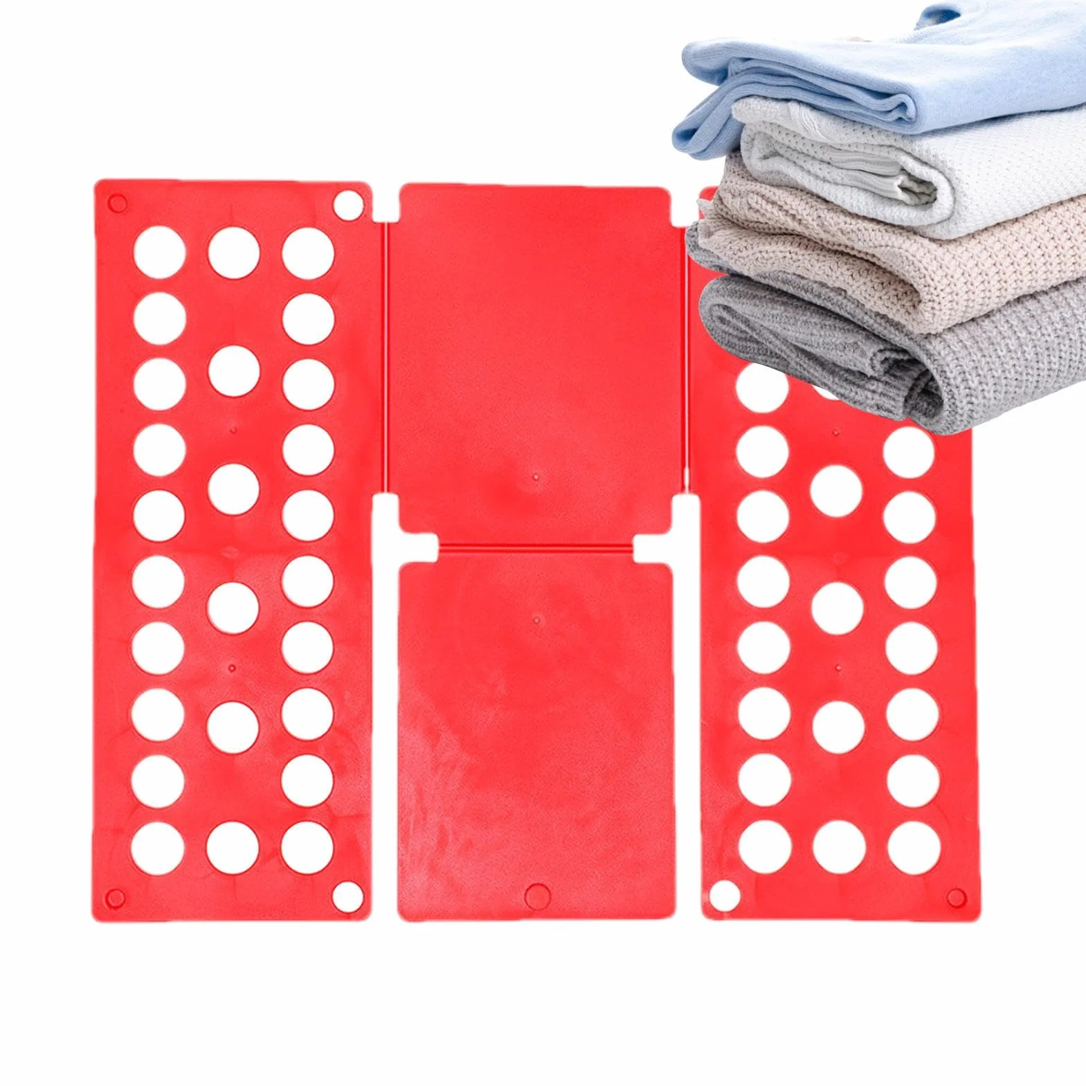 Piegabiancheria per Abbigliamento | Assistente Piegatura Magliette e Vestiti - Accessorio Pieghevole Rapido Per Organizzare Biancheria In Casa, Viaggi E Cameretta Per Adulti E Bambini