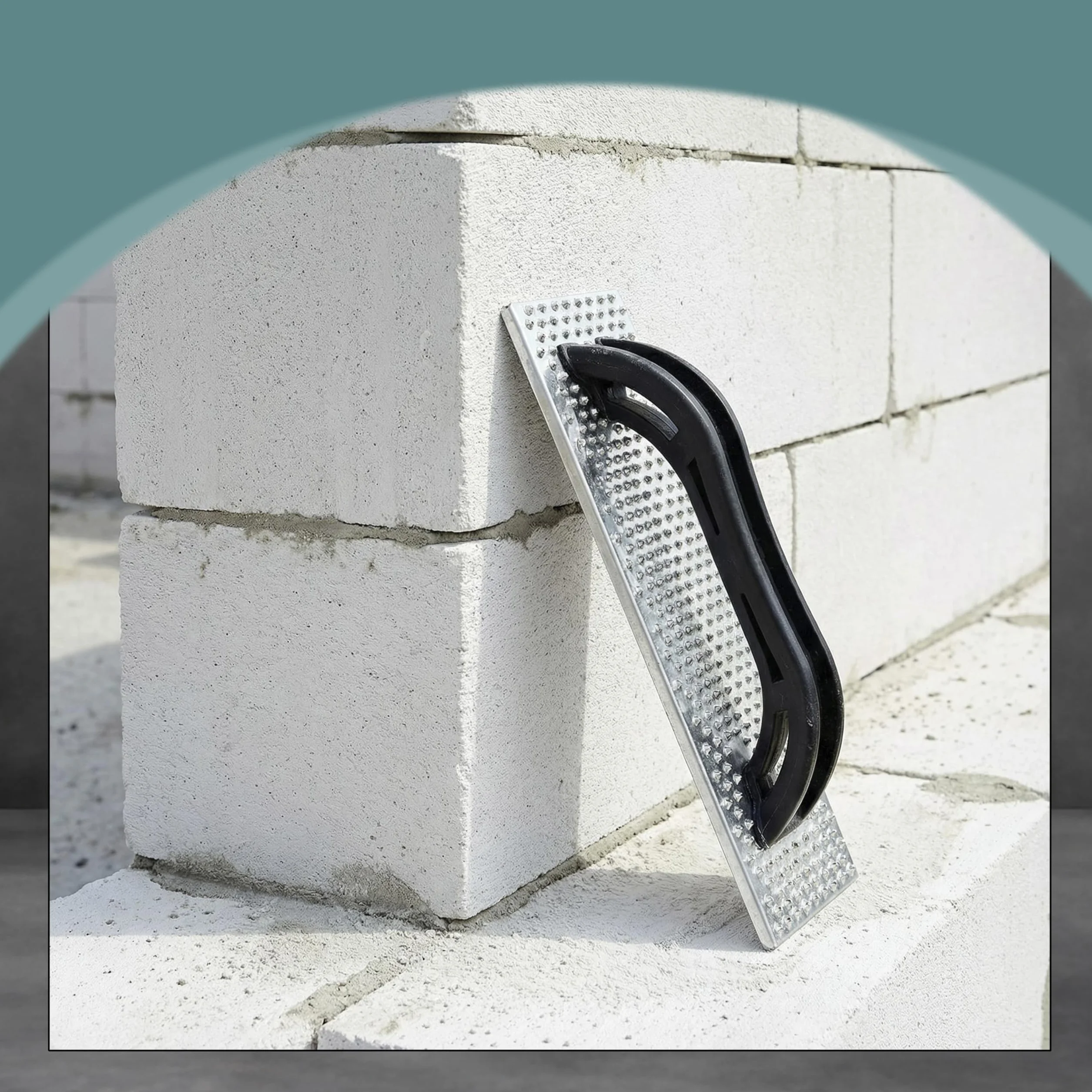 AERZETIX Frattazzo raspa per calcestruzzo cellulare 100x190 mm