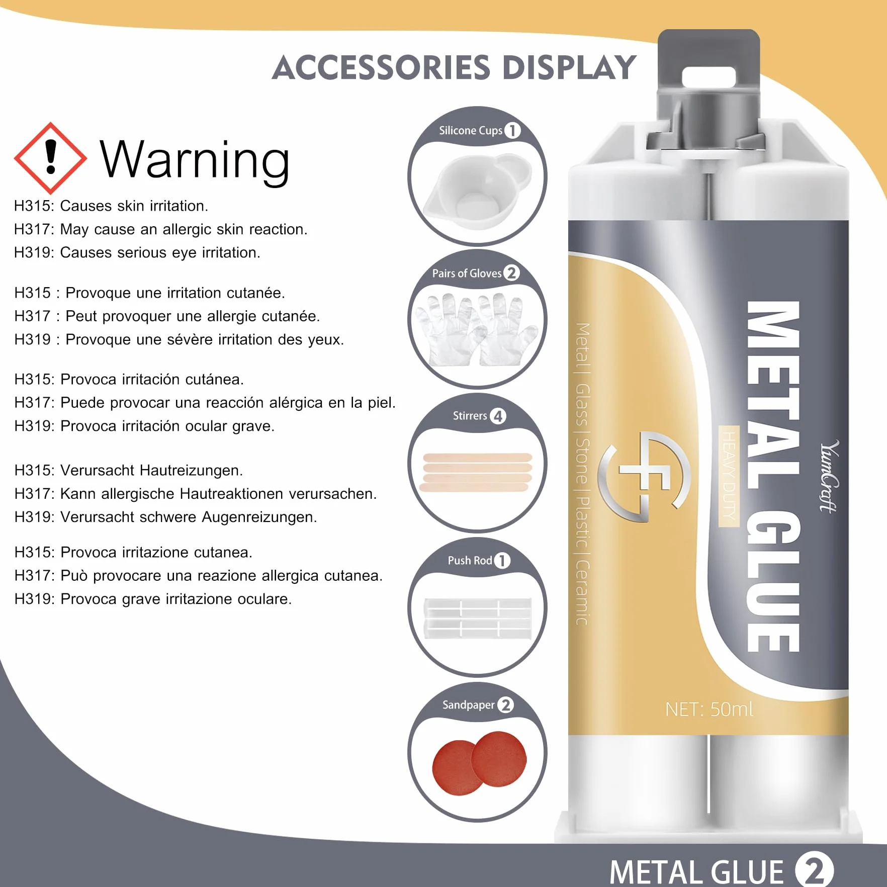 Colla Metallo 100ml, Stucco per Metallo Bicomponente per Metalli, Metallos Liquido per Riparazione Multiuso, Metal Repair Paste Adesivo ad Alta Resistenza, Impermeabile & Resistenza al Calore