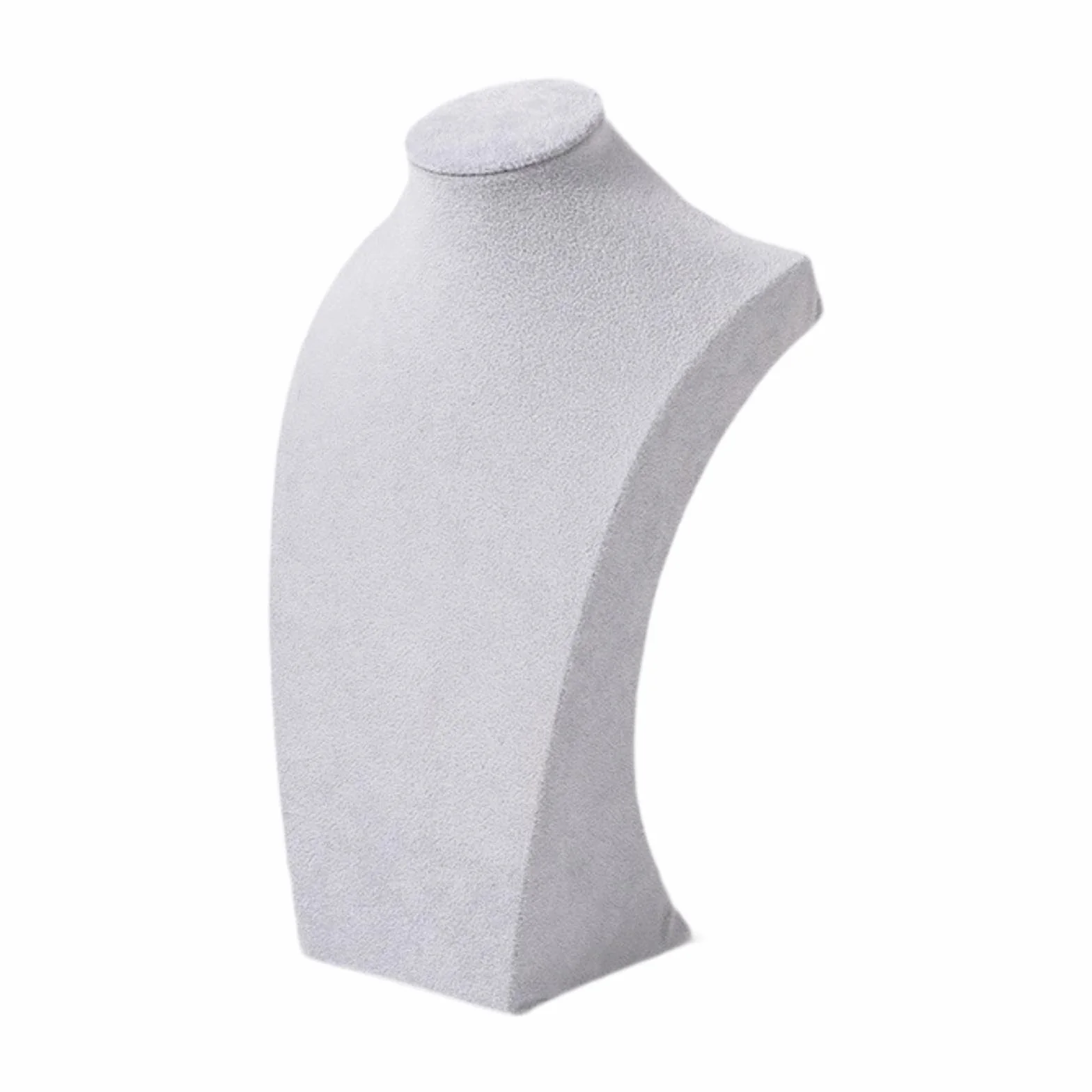 Espositore per collana Supporto per manichino Vetrina Decorazione Busto per gioielli Grigio 30 cm