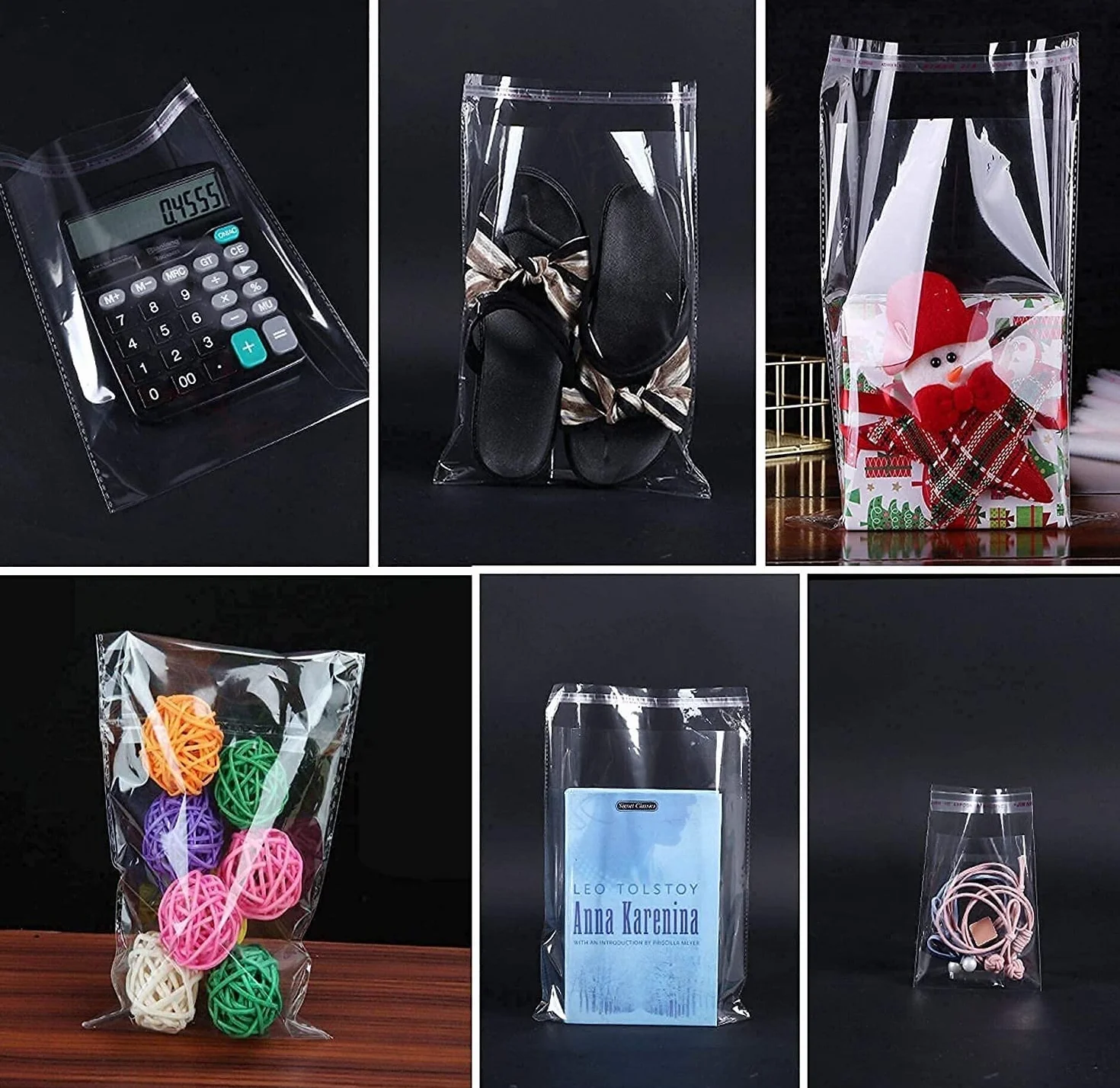 Sacchetti di cellophane plastica autoadesivi 25x33cm 100 pezzi Sacchetti di cellophane trasparente 50µm per la stampa Abbigliamento T-Shirt artigianale Riviste (15 misure a scelta)