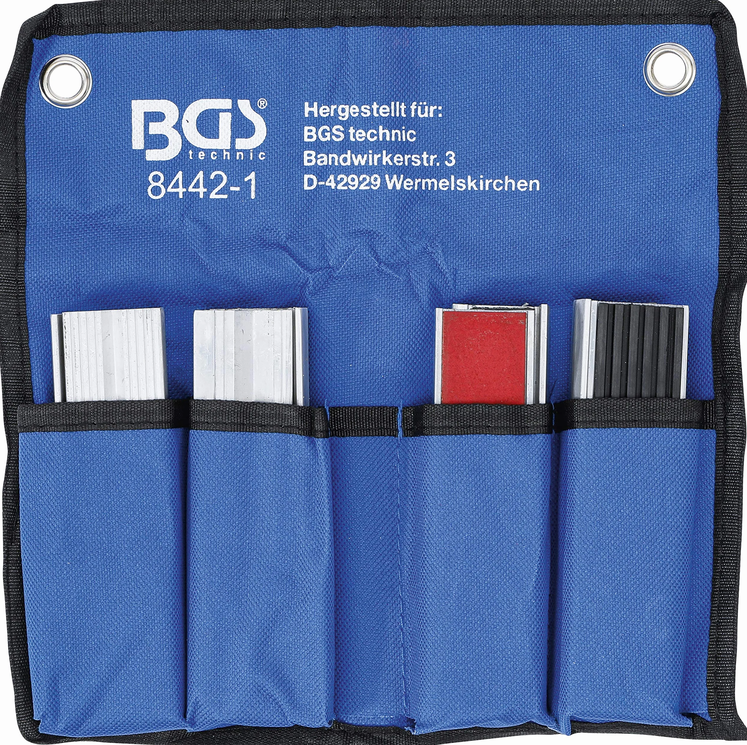 BGS 8442-1 | Ganasce protettive magnetici per morsa | alluminio | 125 mm | 8 pz.