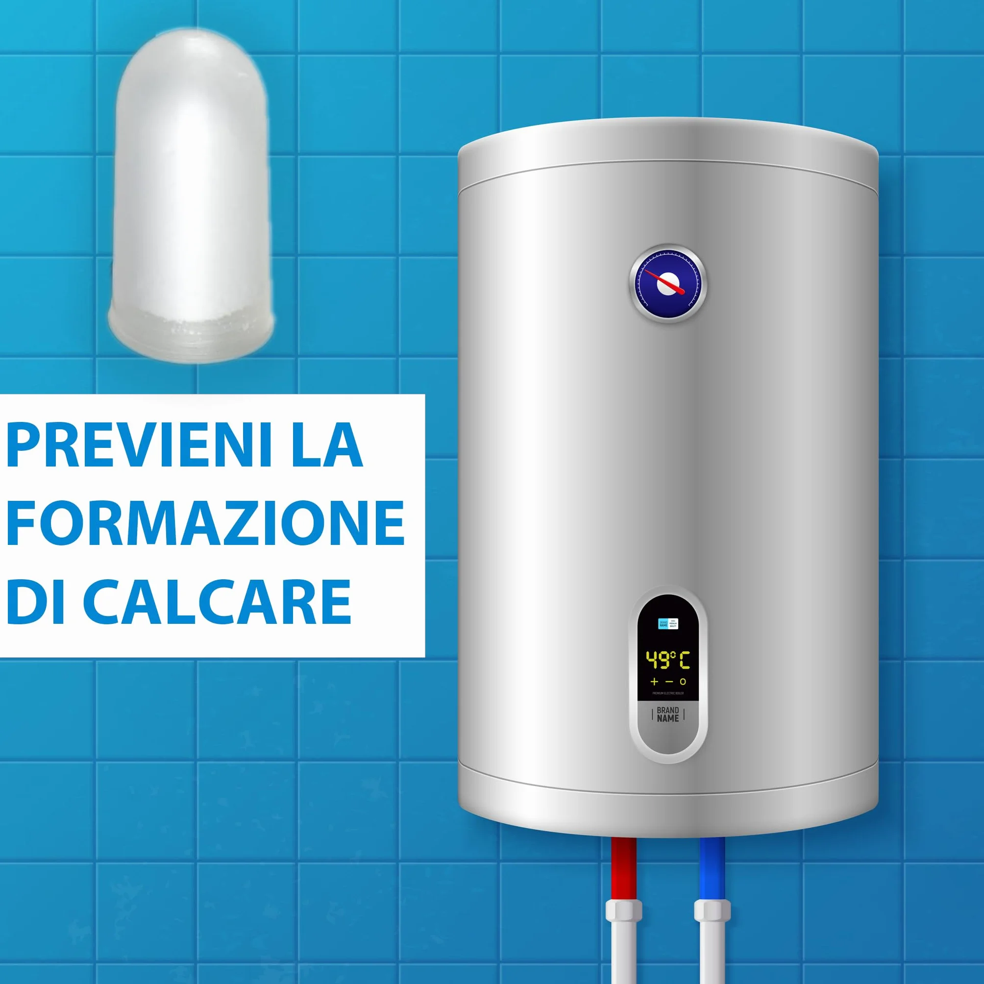 Cartucce Polifosfati per Caldaia Ricarica Universale 12 Pastiglie Filtro Anticalcare Anticorrosivo