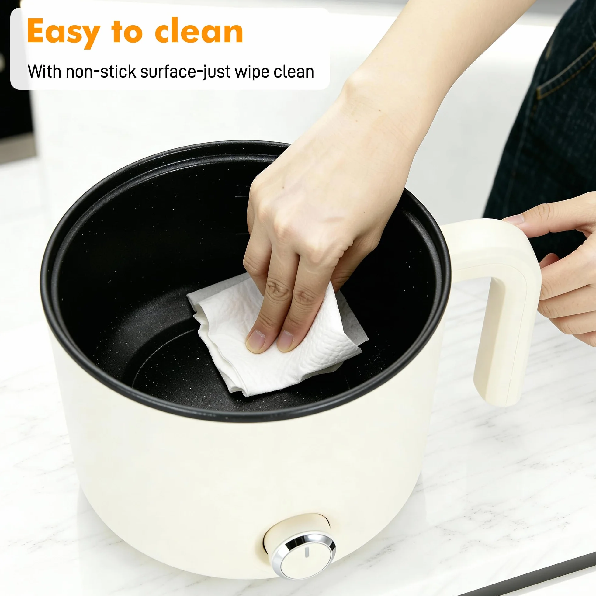 Sciogli Cera per Candele , 1,8L Fusore di Cera Elettrico，Kit Candele Fai da Te con Beccuccio Versatore, Fonditore Elettrico, Stoppino, Adesivo per Stoppini, Centraggio, Cucchiaio per Mescolare