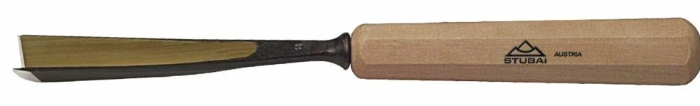 Stubai 524110 Sgorbia per Scultori con Manico, Modello 41, 10 mm