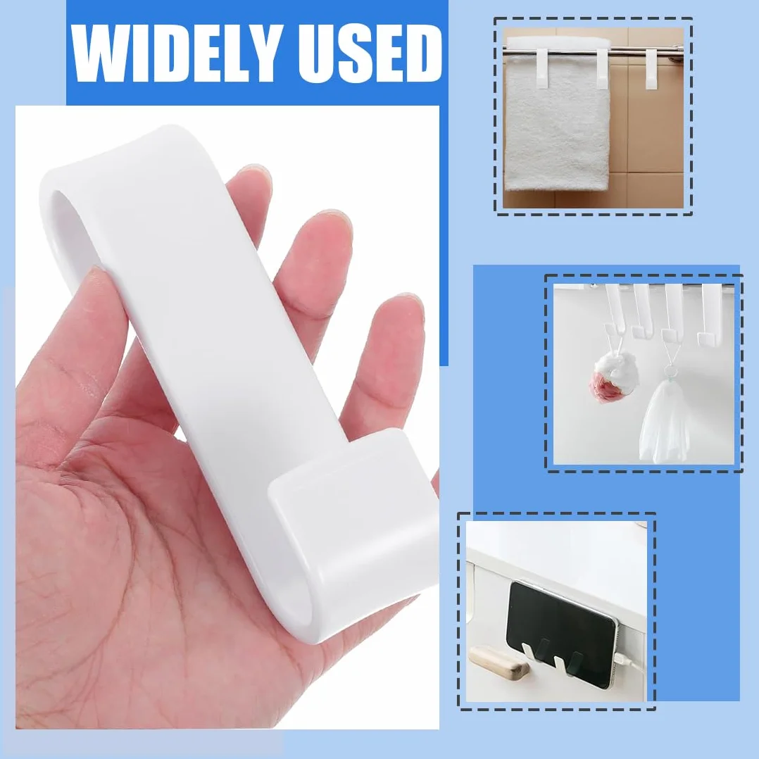 Ganci Termoarredo Bagno 4 Pezzi, Gancio per Radiatore in Plastica per Scaldasalviette
