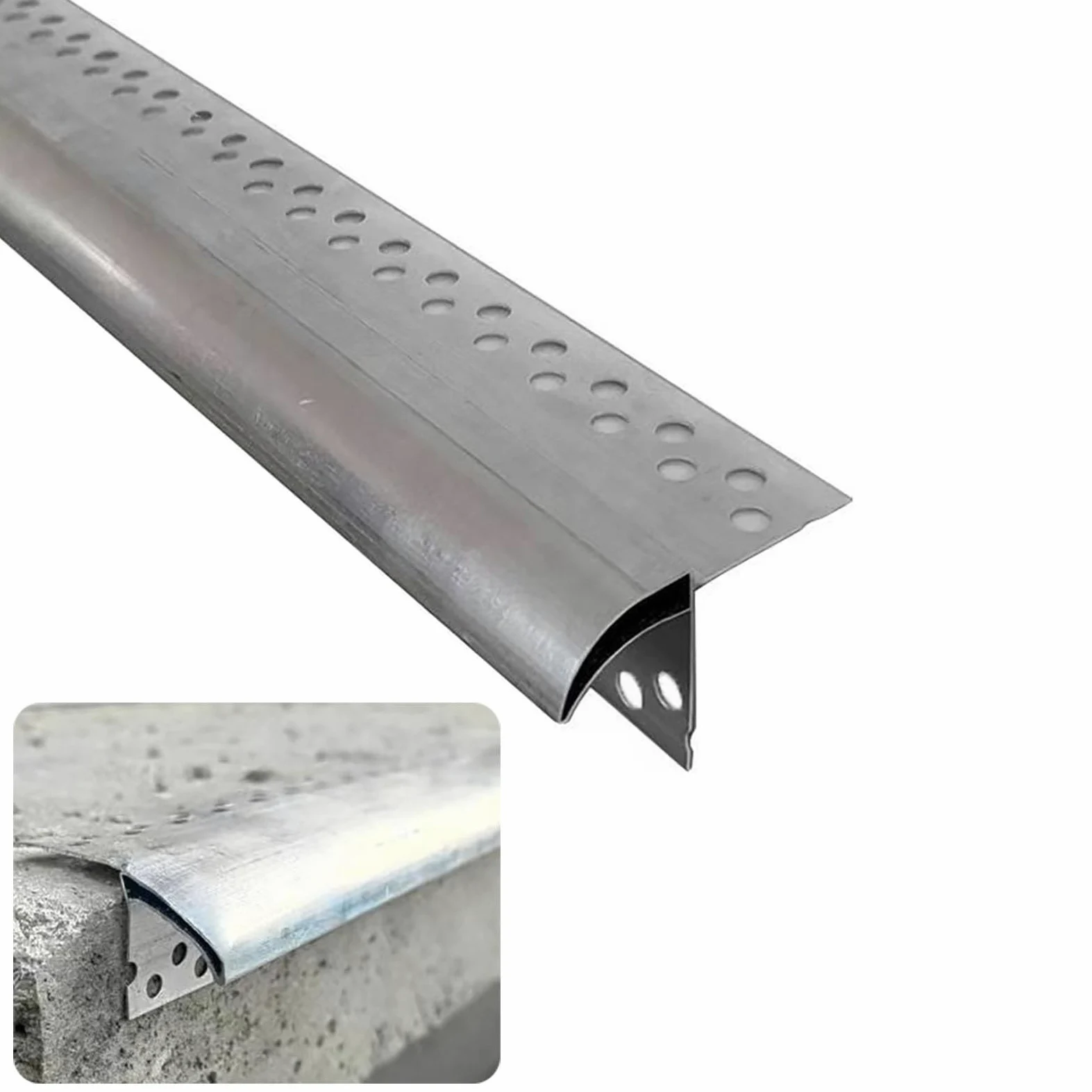 Striscia per Ala gocciolante da 3,3 a 33 Piedi per grondaie/davanzale della Finestra, Profili in Alluminio tagliabili Striscia di rifinitura del Bordo del Tetto per Esterni, Guida per Ala gocciolante
