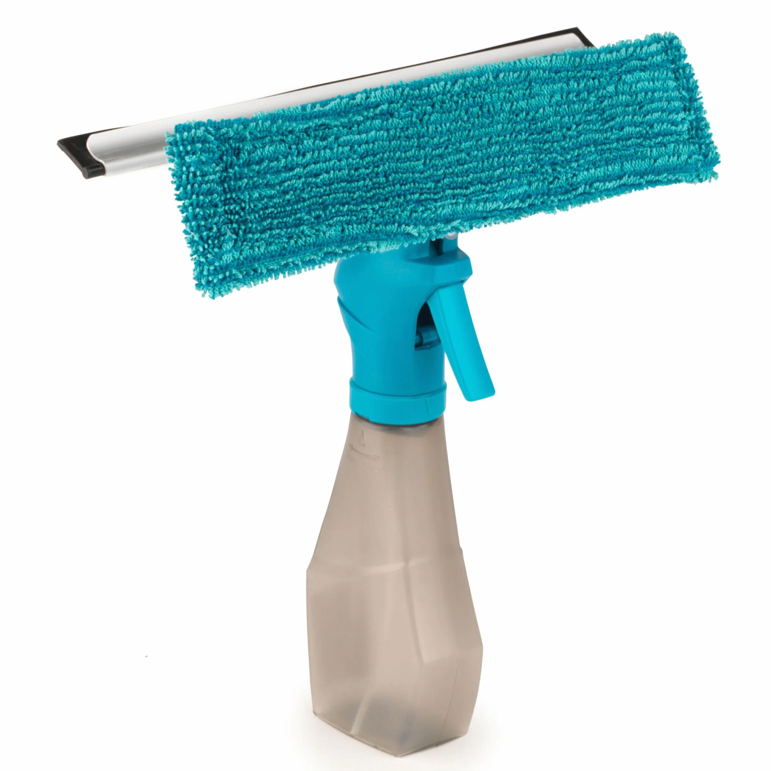Beldray LA024275TQEU7 Detergente per Vetri Spray Salviette Integrate & Tampone di Pulizia in Microfibra, leggero, 25 x 27 cm, TergiVetro del Finestrino, Detergente per Vetri Doccia