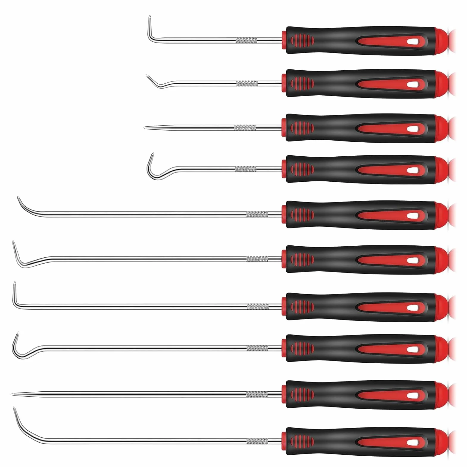 Set 10 anelli di tenuta albero, attrezzi precisione guarnizione auto, tubo smontaggio 24 cm 16,5 cm