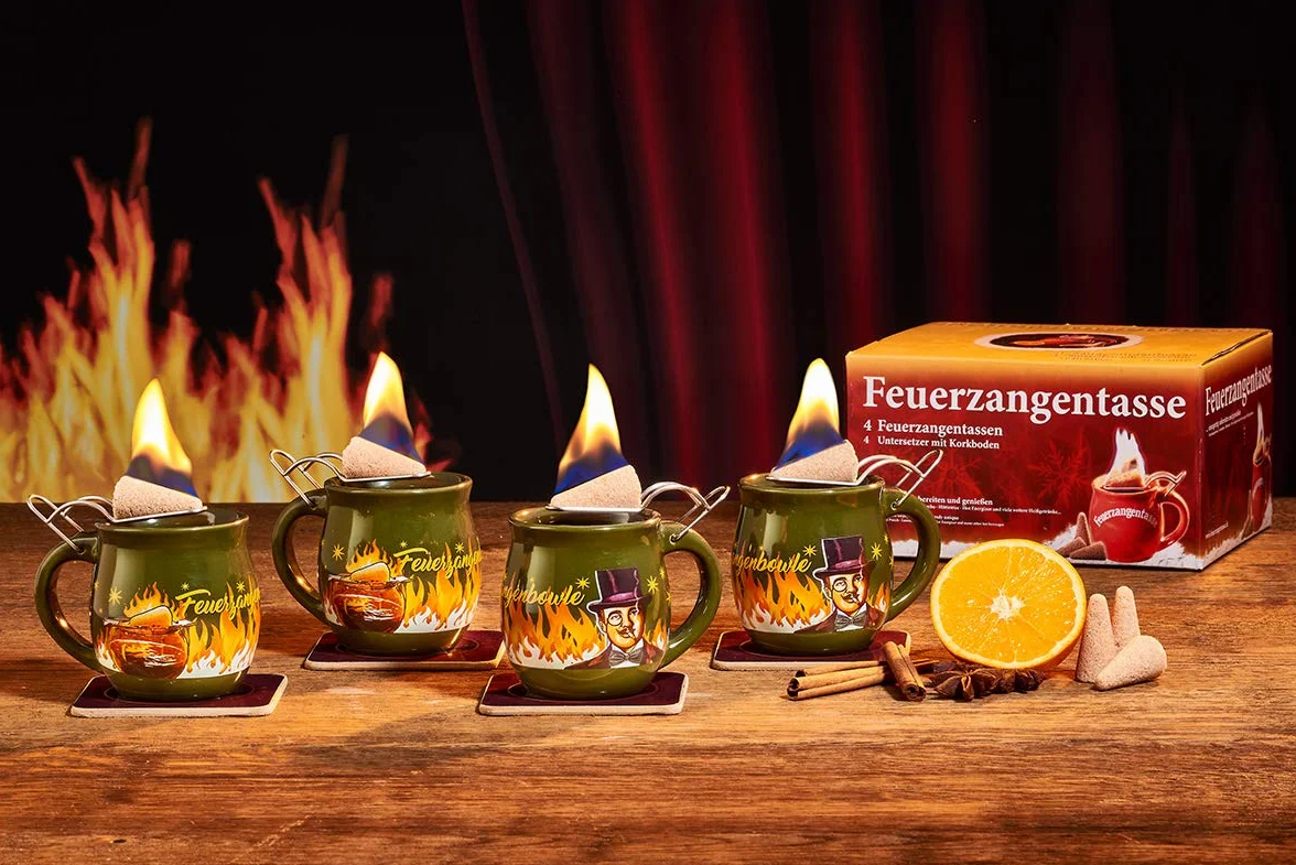 Set di 4 tazze per Feuerzangenbowle