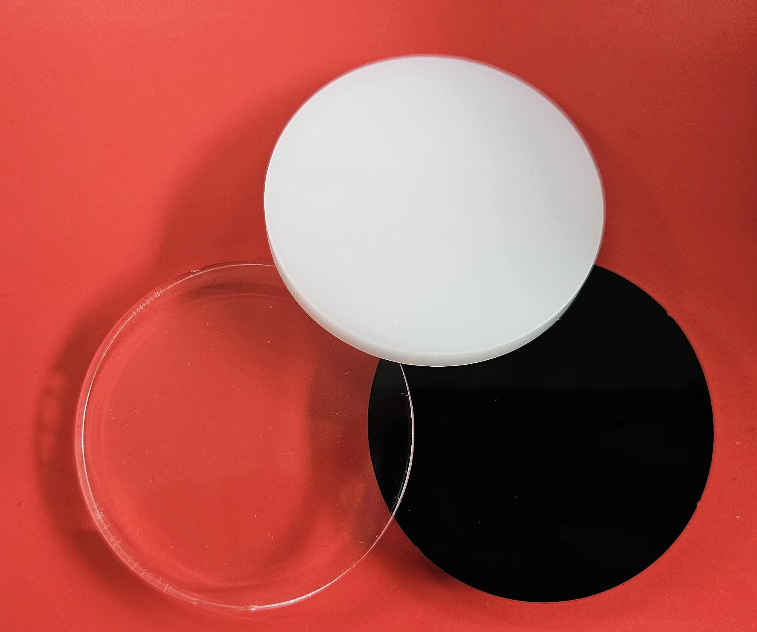 Generico Dischi - Cerchi Vetro Acrilico/ACRLIYC Glass 10 MM - Diametro CM: 5/10/15/20/25/30/35/40/45/50/55/60/65/70/75/80/85/90/95/100 (30 CM, Trasparente)