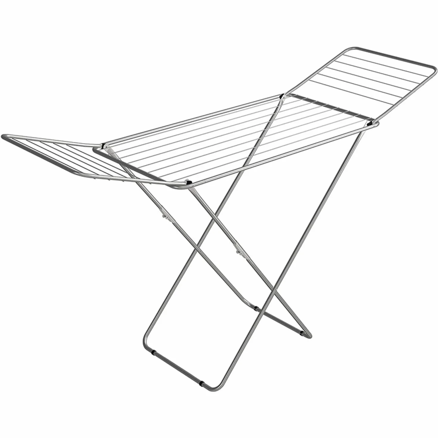 GIMI 84500 JOLLY - Stendibiancheria da pavimento in acciaio, Colori Assortiti, stenditura 18 mt, Dimensioni aperto (LxPxH) 180x55x107 cm