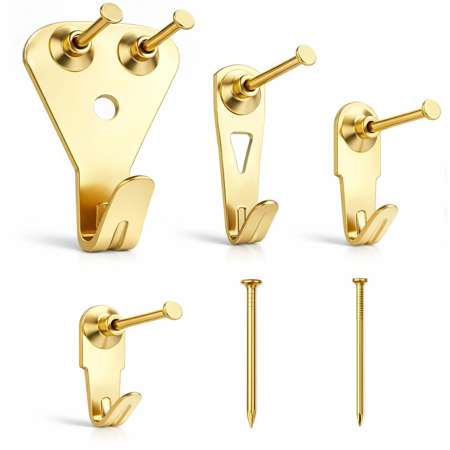 Kit di ganci per appendere quadri, ganci (50 30 20 4,5 kg) e chiodi, per appendere quadri, foto, specchi per cartongesso, legno, pareti a secco