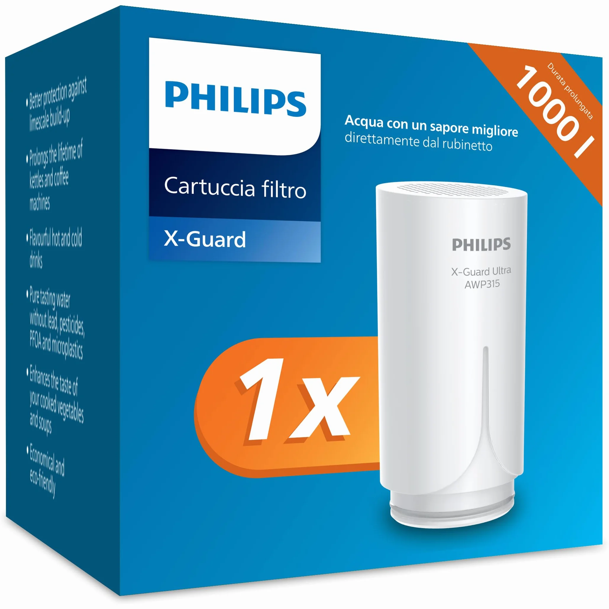 Philips Water Ontap Cartuccia filtrante AWP305/10 MICROFILTRAZIONE 1000 L