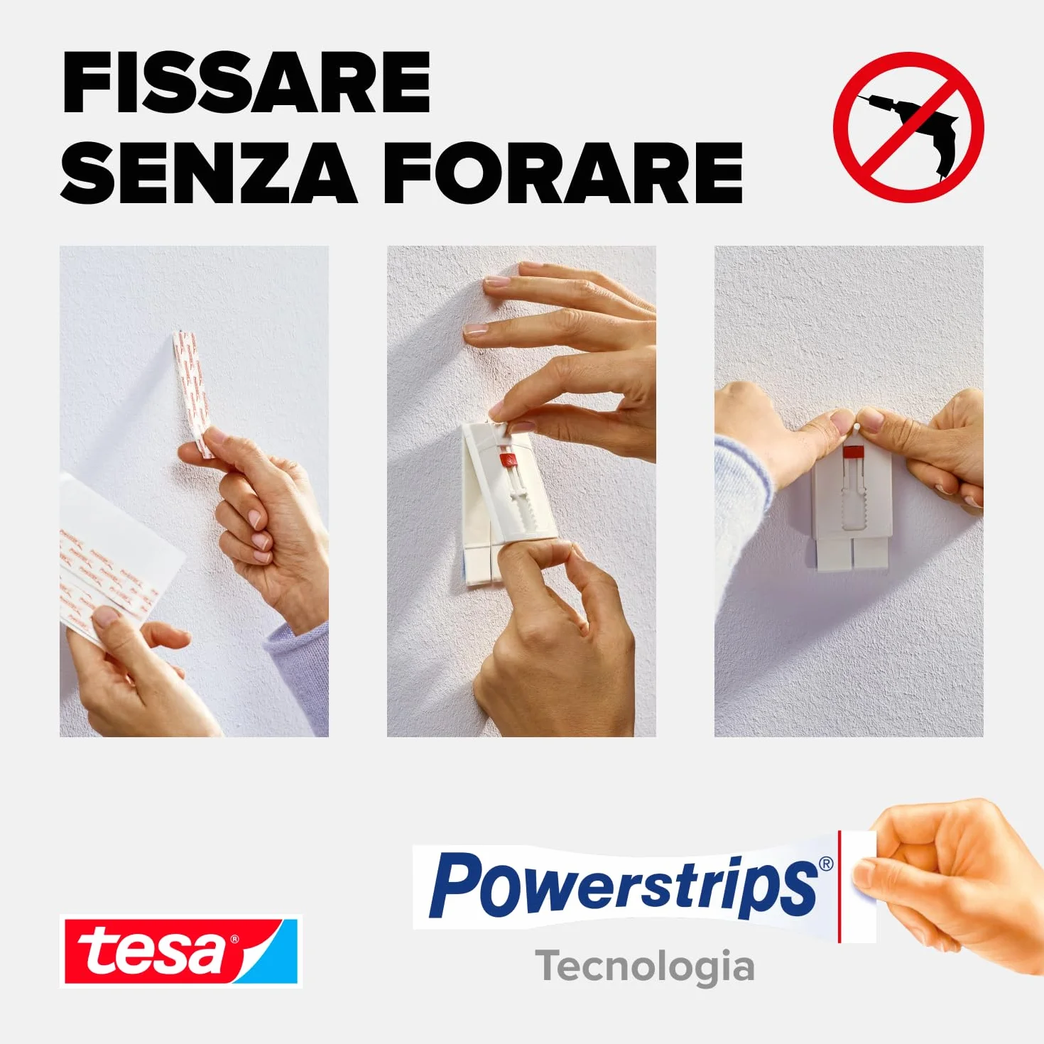 tesa Adjustable Adhesive Nail for Wallpaper & Plaster 2kg
