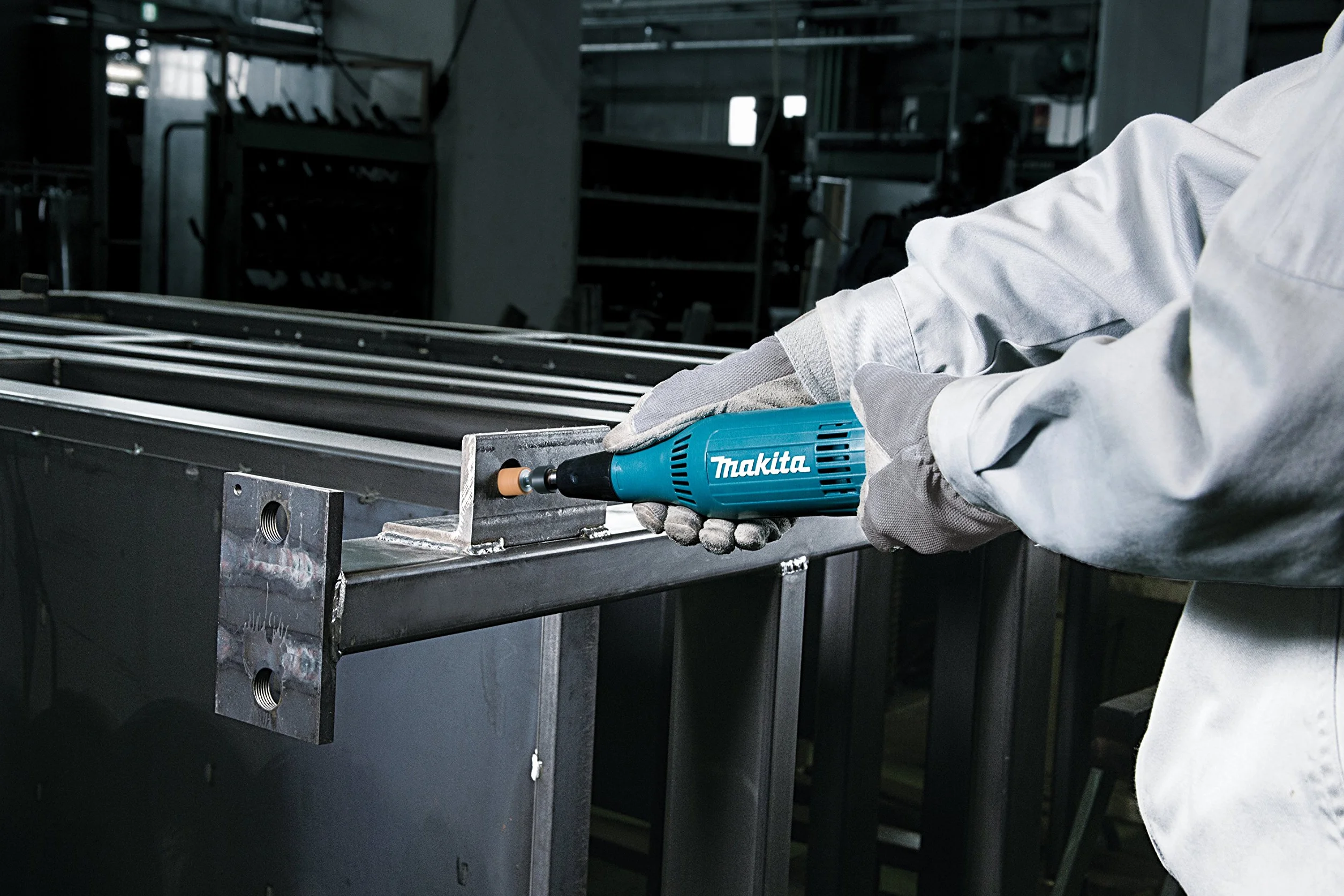 Makita Smerigliatrice Diritta 6mm Nero