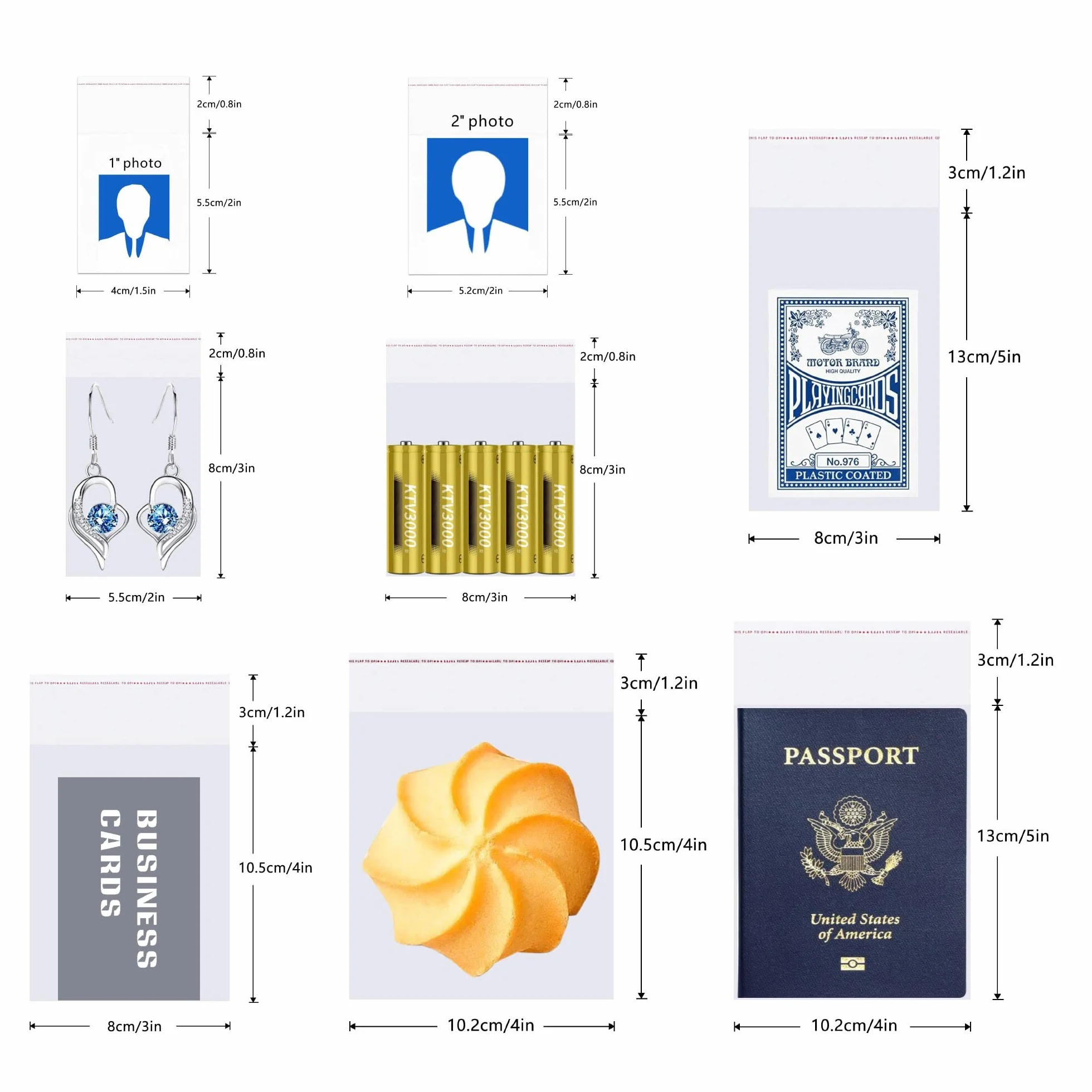 Sacchetti di cellophane plastica autoadesivi 25x33cm 100 pezzi Sacchetti di cellophane trasparente 50µm per la stampa Abbigliamento T-Shirt artigianale Riviste (15 misure a scelta)
