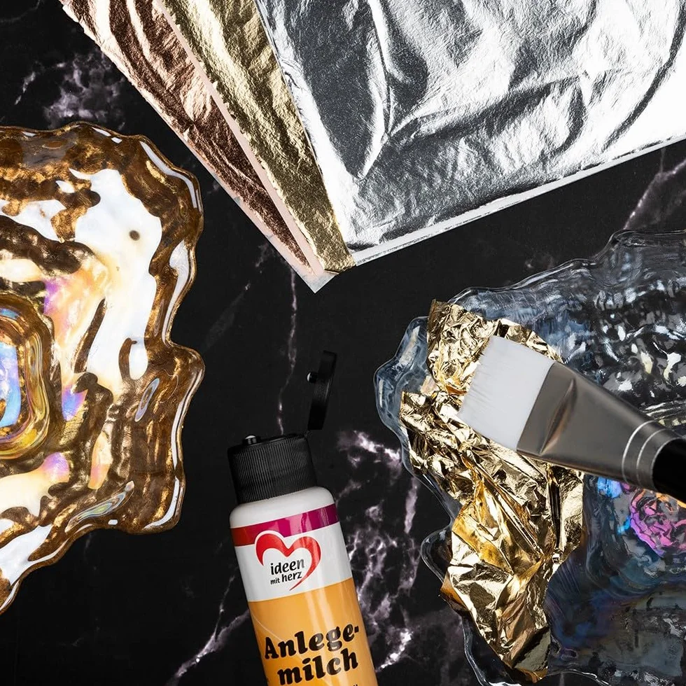 Ideen mit Herz Latte per foglie metalliche | Colla foglia d'oro | 70 ml