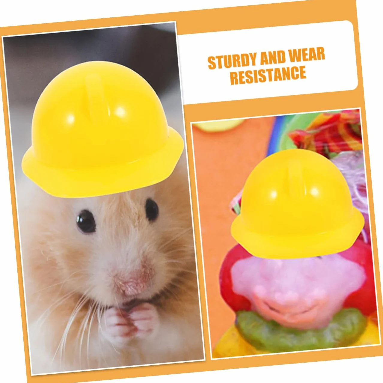 ibasenice Mini Casco Da Costruzione in Plastica Resistente 60 Pezzi, Cappelli Di Sicurezza Per Bambole e Animali Domestici, Decorazione Fai Da Te Per Tappi Di Bottiglia e Feste