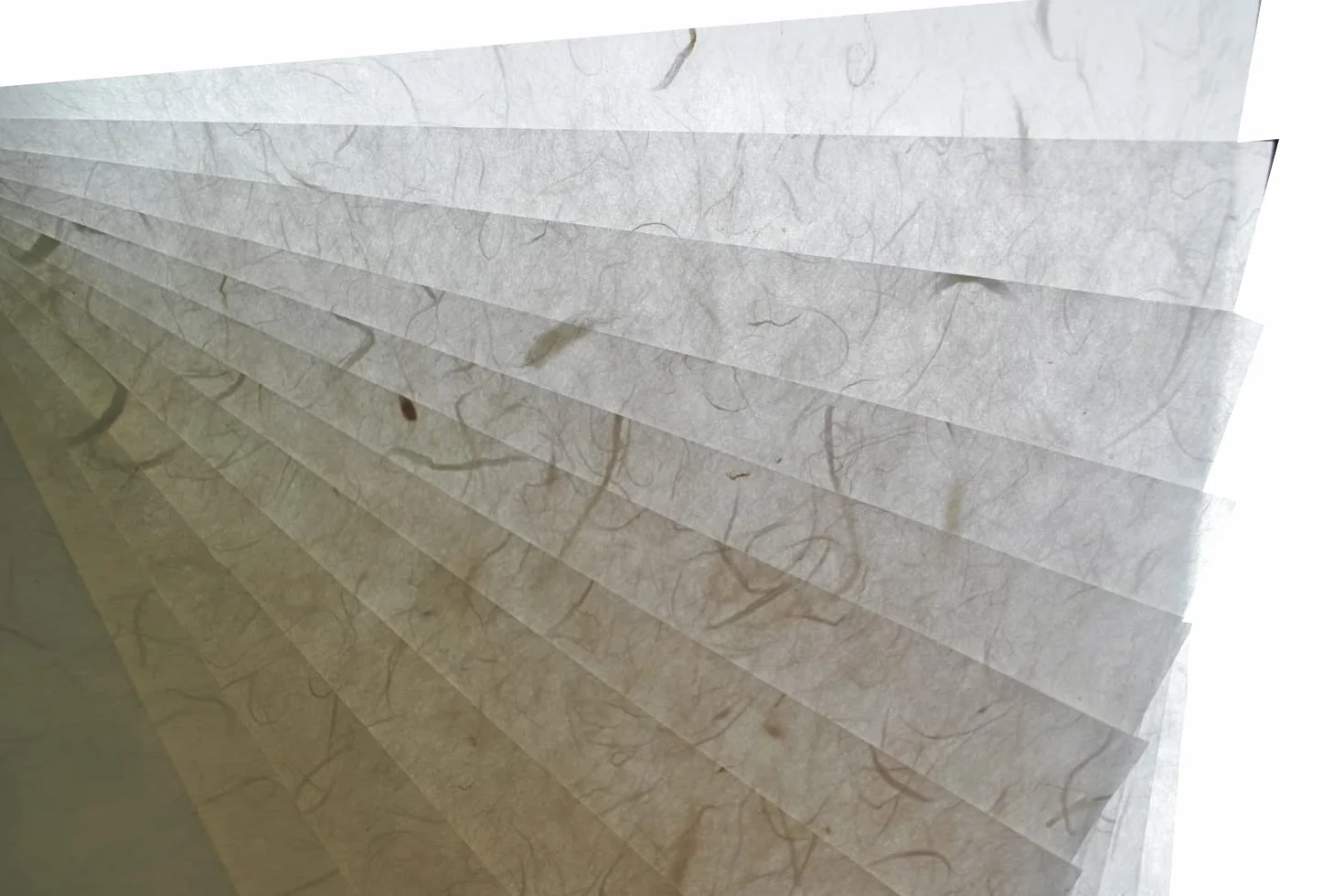 Fogli di carta di gelso bianco per origami, design artigianale, tessuti per washi, per la creazione di biglietti e decoupage su vetro (21,6 x 27,9 cm) (25 fogli)