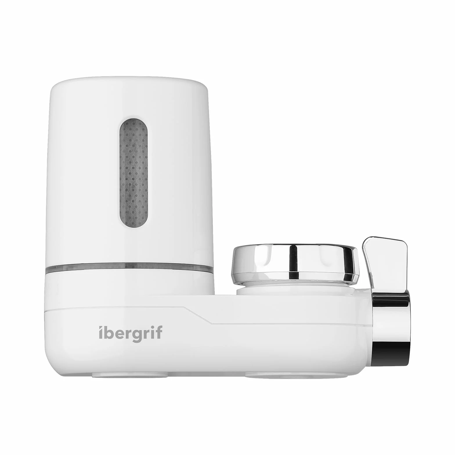 Ibergrif Filtro acqua rubinetto, Sistema filtraggio domestico, Rimuove cloro sedimenti metalli pesanti