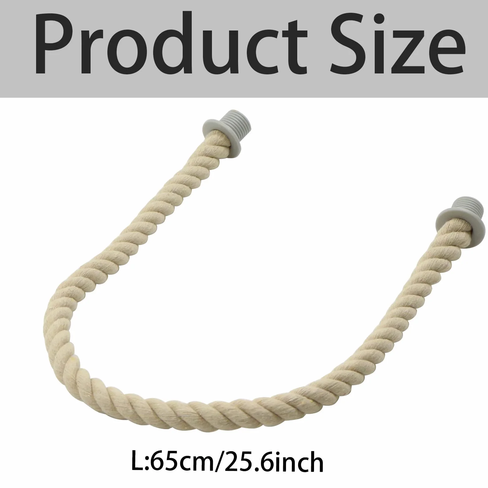 Manici O Bag, 2 Pezzi Sostituzione Manici per Borsa da Spiaggia, Classic O Bagmanici Lunghi Ricambio Maniglia Corda, Obag Accessori per Fai da Te Donna, 70 cm, Beige