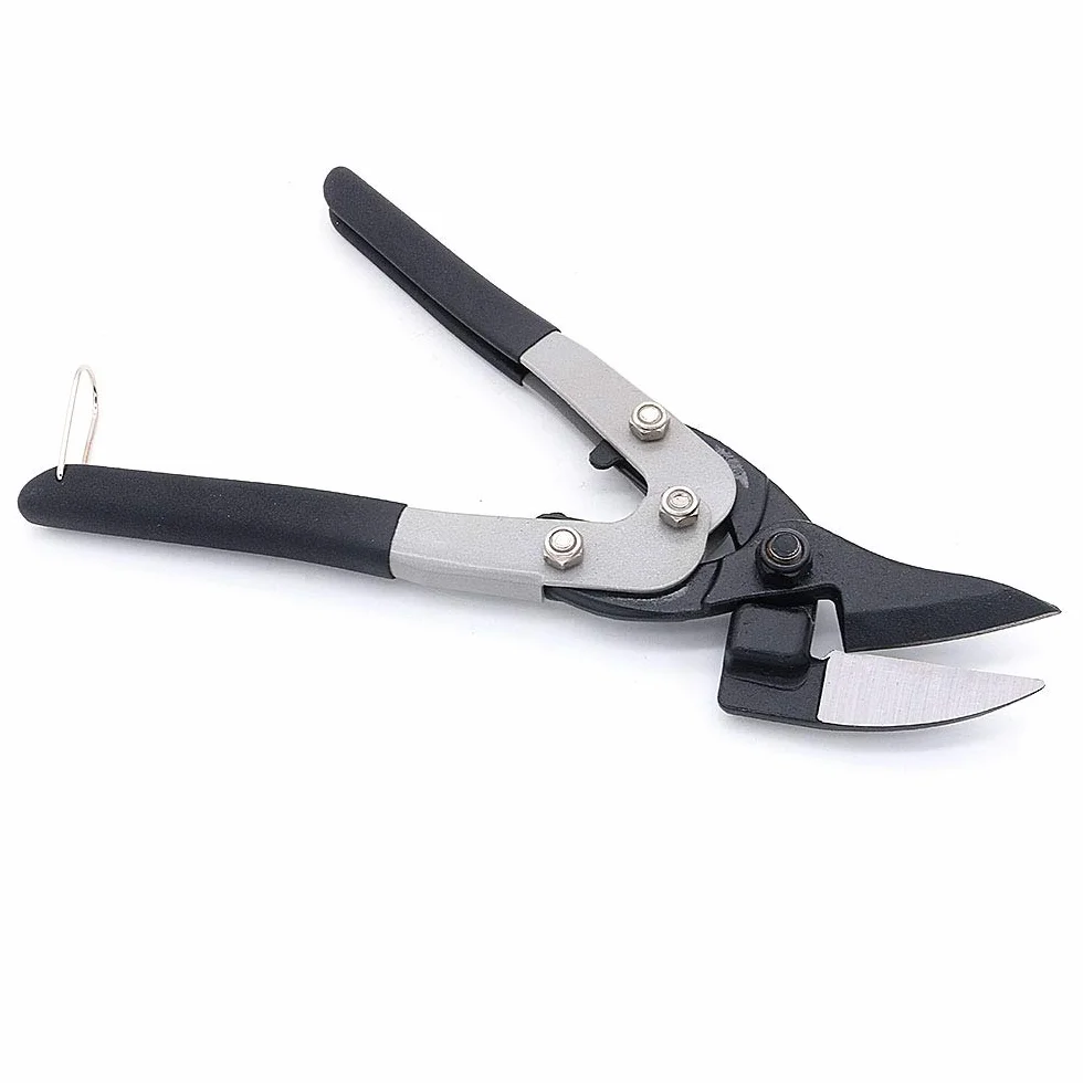 NUZAMAS Cesoie resistenti per latta, taglio dritto, taglierine sottili per lamiera di acciaio, taglio industriale dei metalli, 27 cm