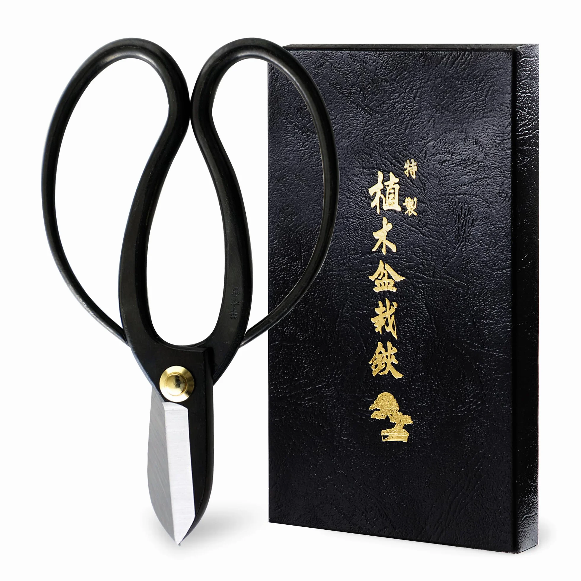 Wazakura Forbici Koryu in Acciaio al Carbonio 170 mm Professionale Ikebana Floral Tool, Kado Hasami Fiore Giapponese Disporre Cesoie Realizzate in Giappone - Koryu Acciaio al Carbonio (nero)