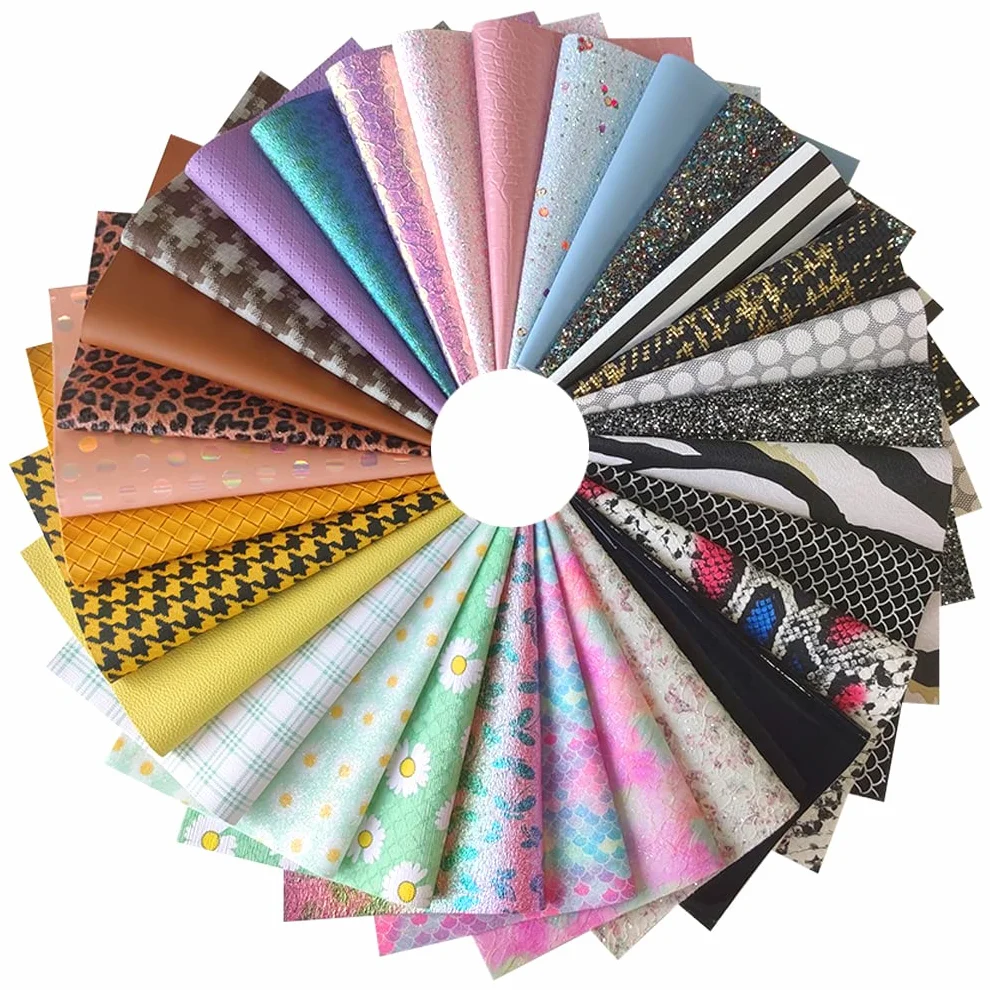 Pelle sintetica 20 x 30 cm 20 pezzi per orecchini giocattoli fai da te