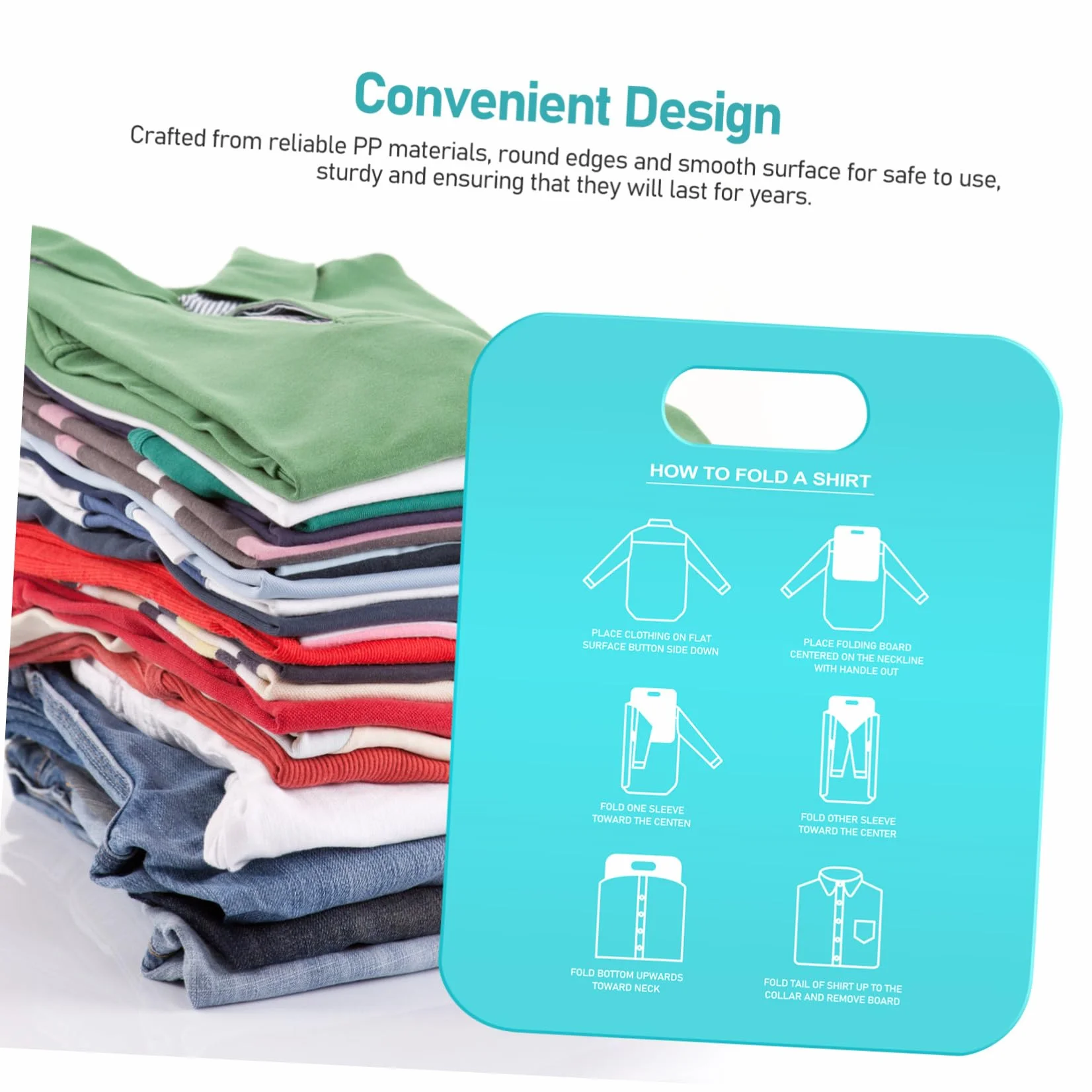 Cartella per Magliette e Tavole Pieghevoli per Abbigliamento Adulto, Set da 2 Pezzi, Design Pratico per Piegatura Uniforme, Portatile e Facile da Usare, per Organizzare Guardaroba